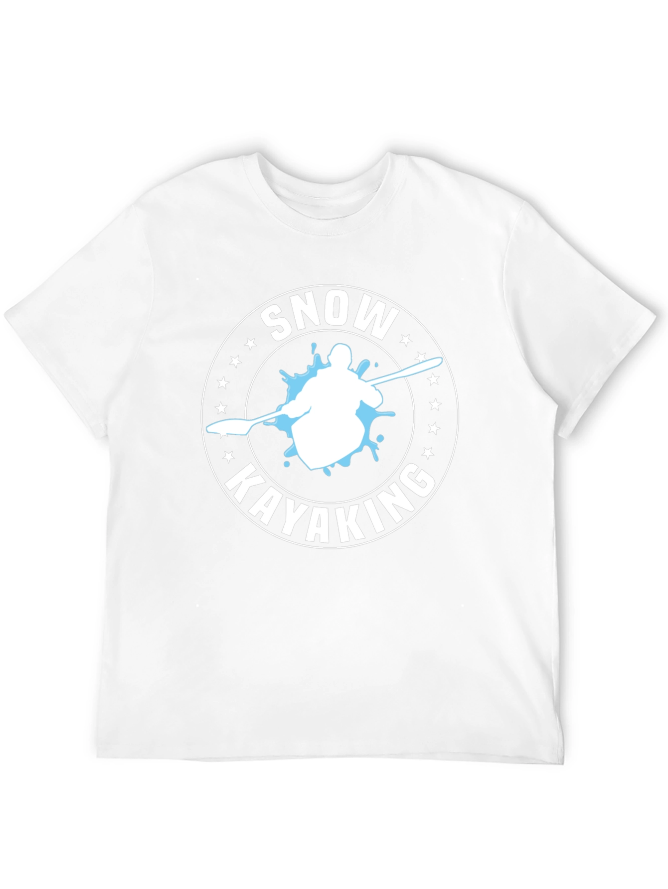 Snow Kayaking T-Shirt - Black Graphic Tee