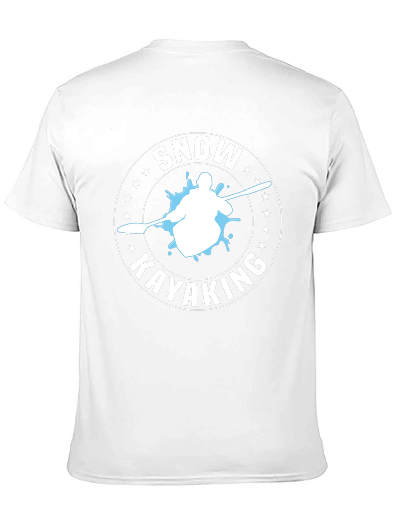 Snow Kayaking T-Shirt - Black Graphic Tee