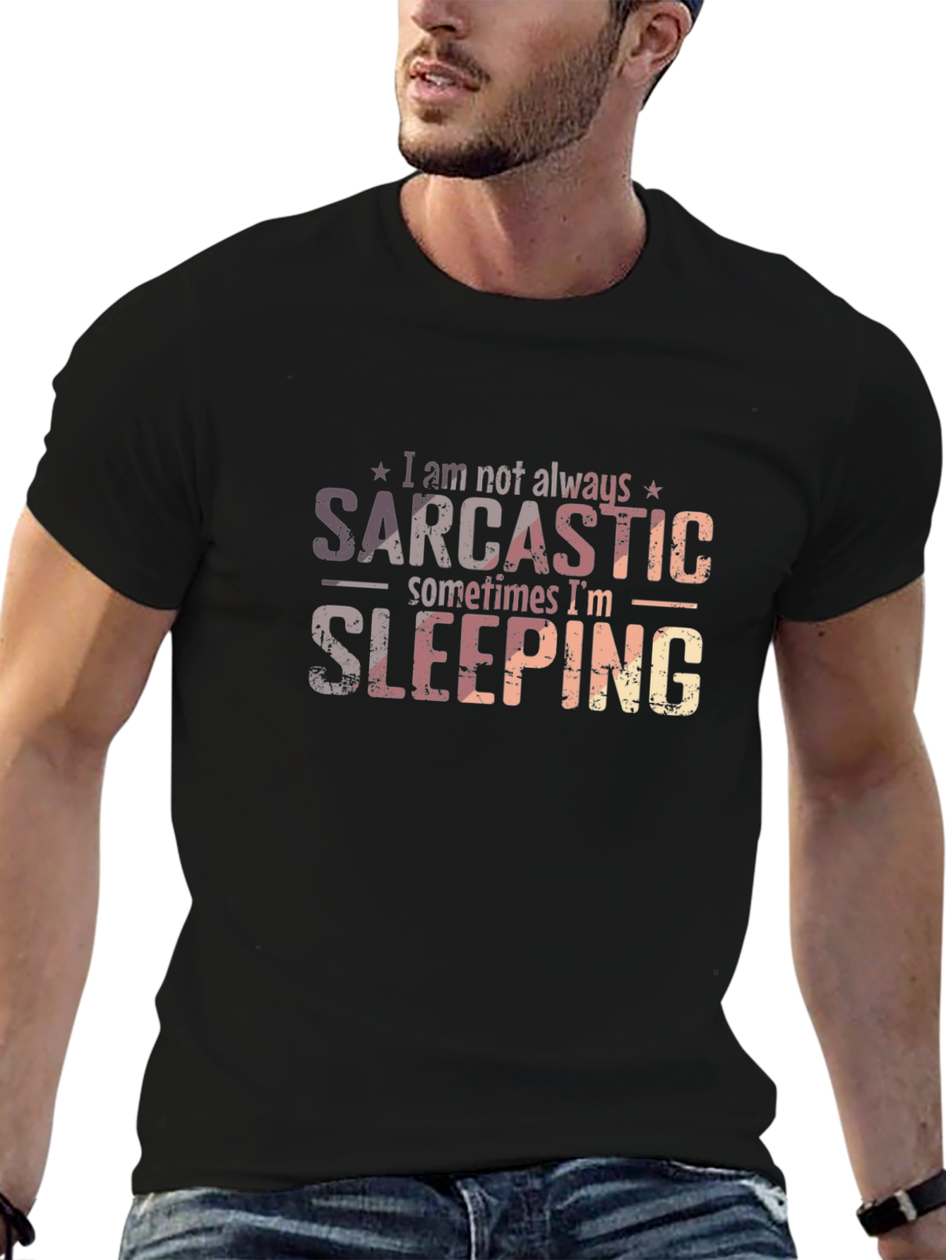 Sarcastic Sleeping T-Shirt Funny Graphic Tee