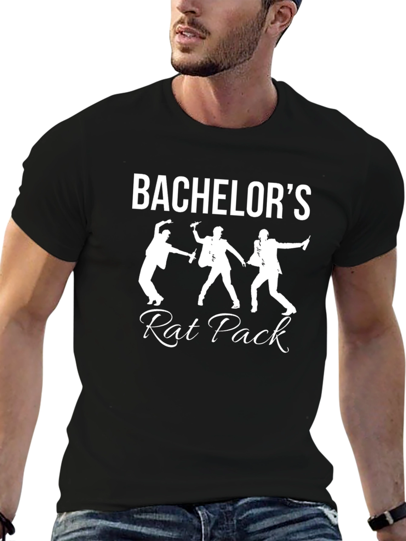 Bachelors Rat Pack Graphic T-Shirt