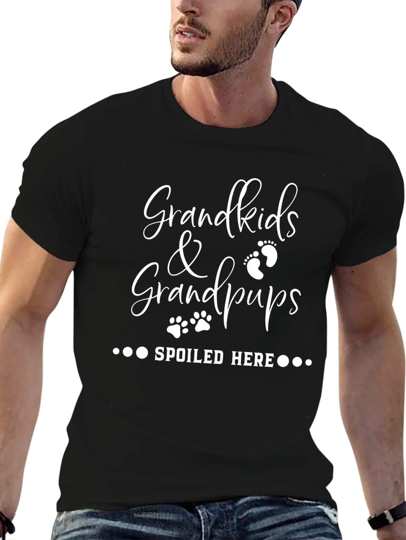 Grandkids & Grandpups Spoiled Here T-Shirt