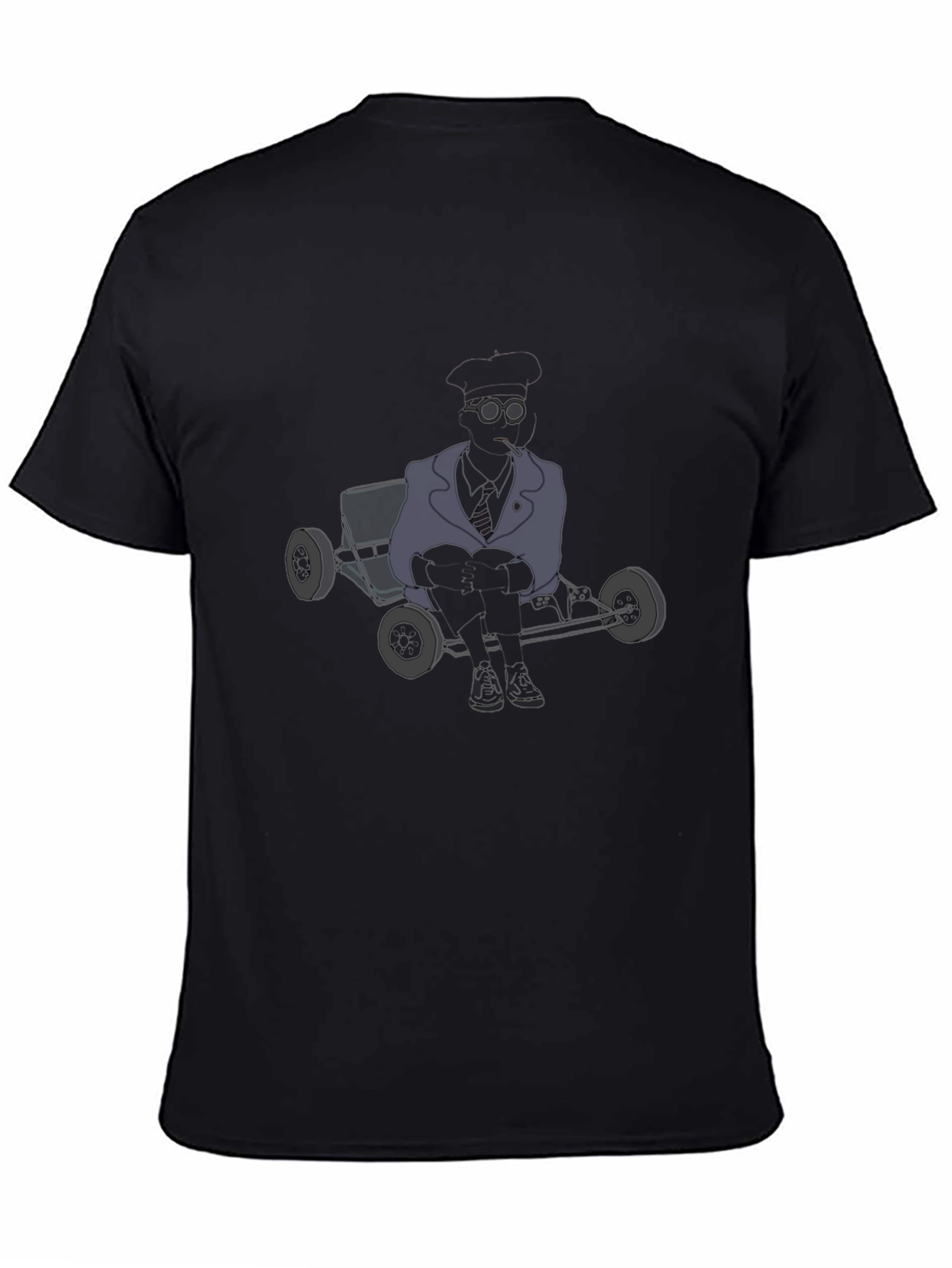Mens Graphic Tee - Steampunk Kart Design