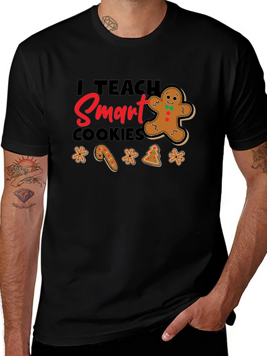I Teach Smart Cookies Black Graphic Tee