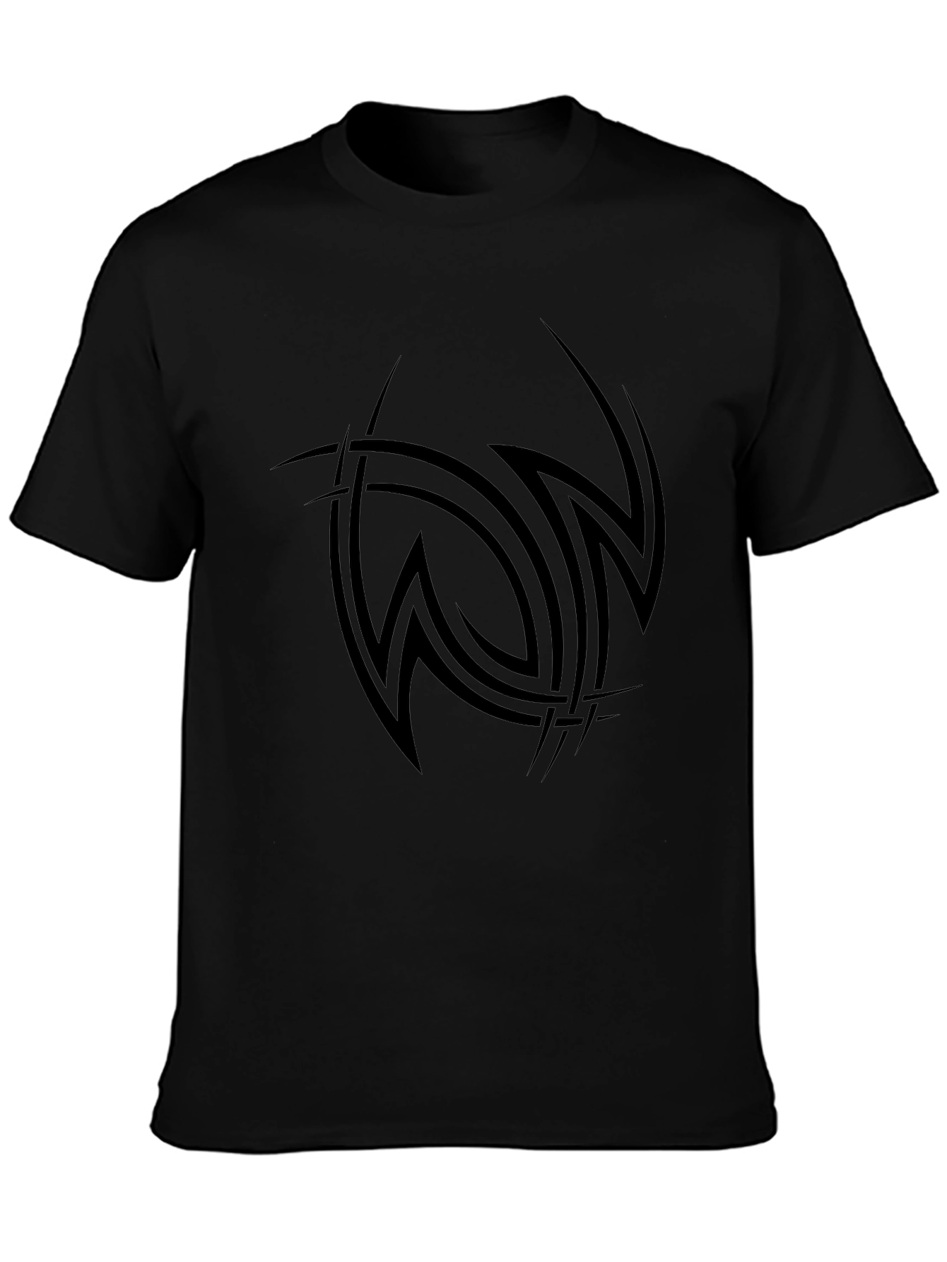 Mens Black Tribal Tattoo Graphic Tee