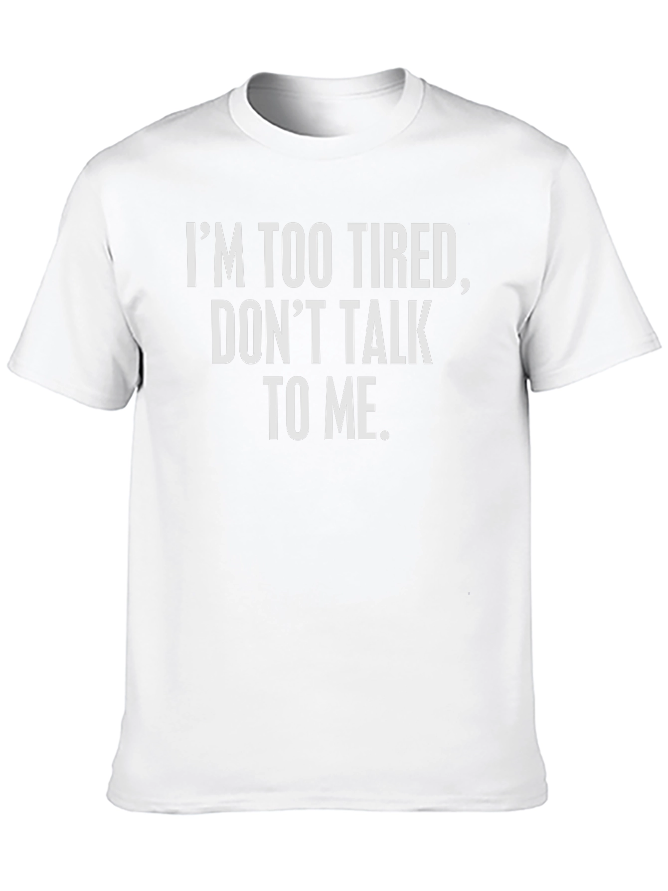 Im Too Tired Graphic Tee - Black