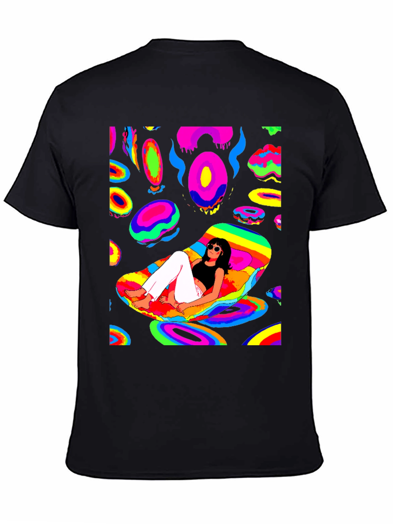 Psychedelic T-Shirt - Black Graphic Tee
