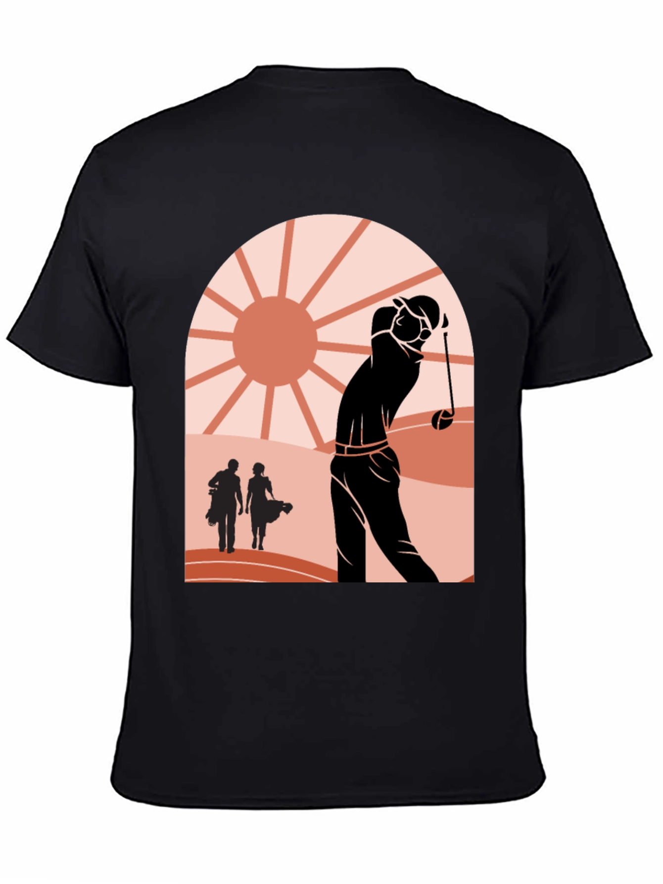 Retro Golf Scene Graphic Tee
