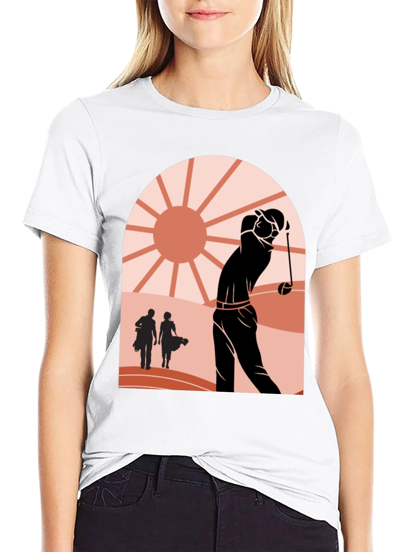 Retro Golf Scene Graphic Tee
