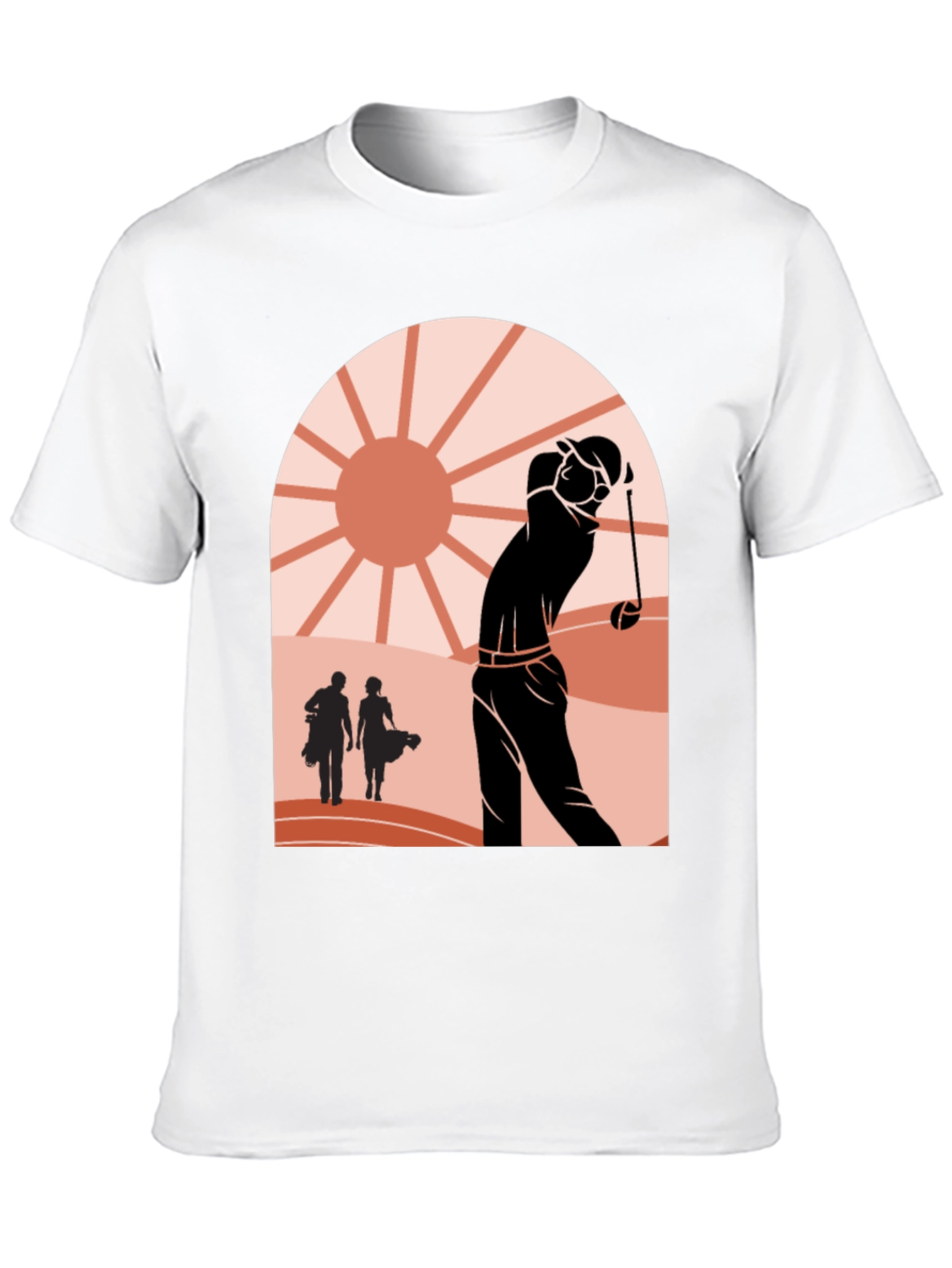 Retro Golf Scene Graphic Tee