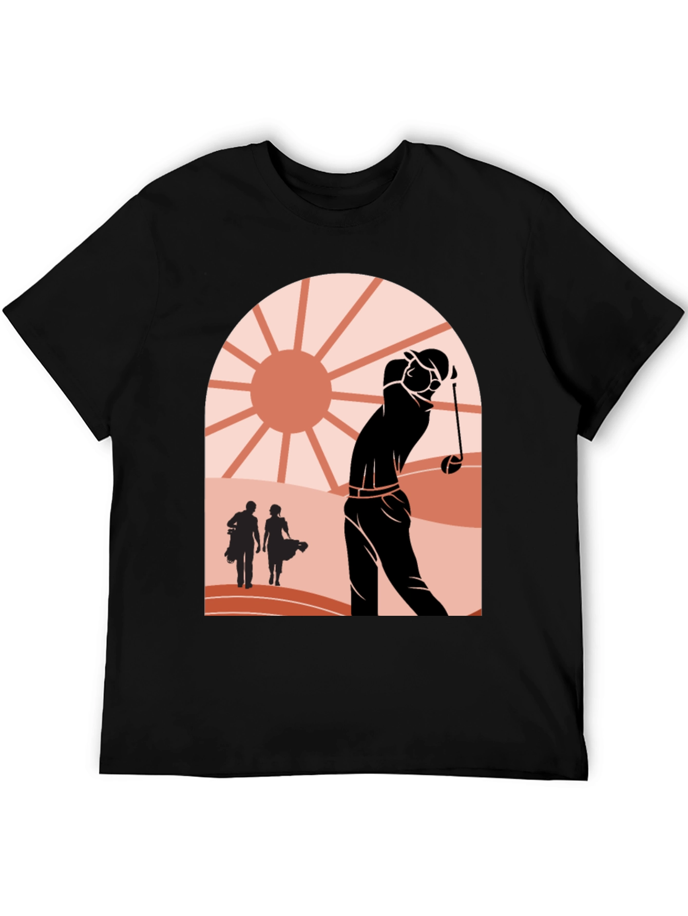 Retro Golf Scene Graphic Tee