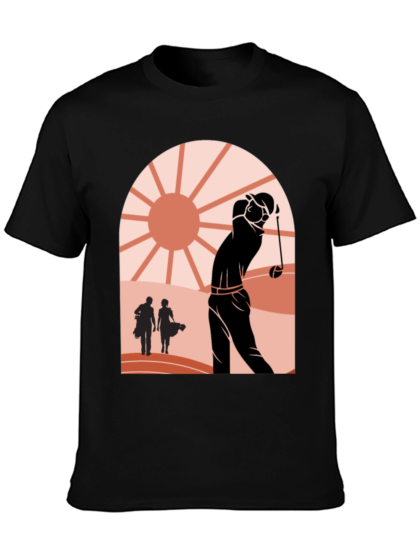 Retro Golf Scene Graphic Tee