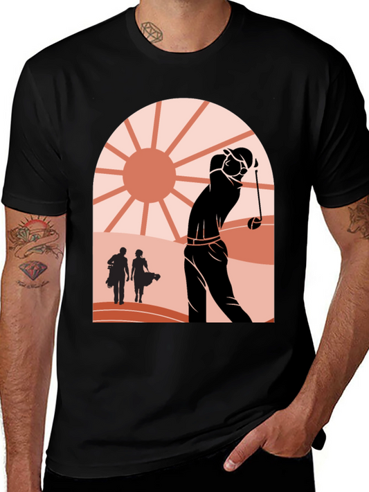 Retro Golf Scene Graphic Tee