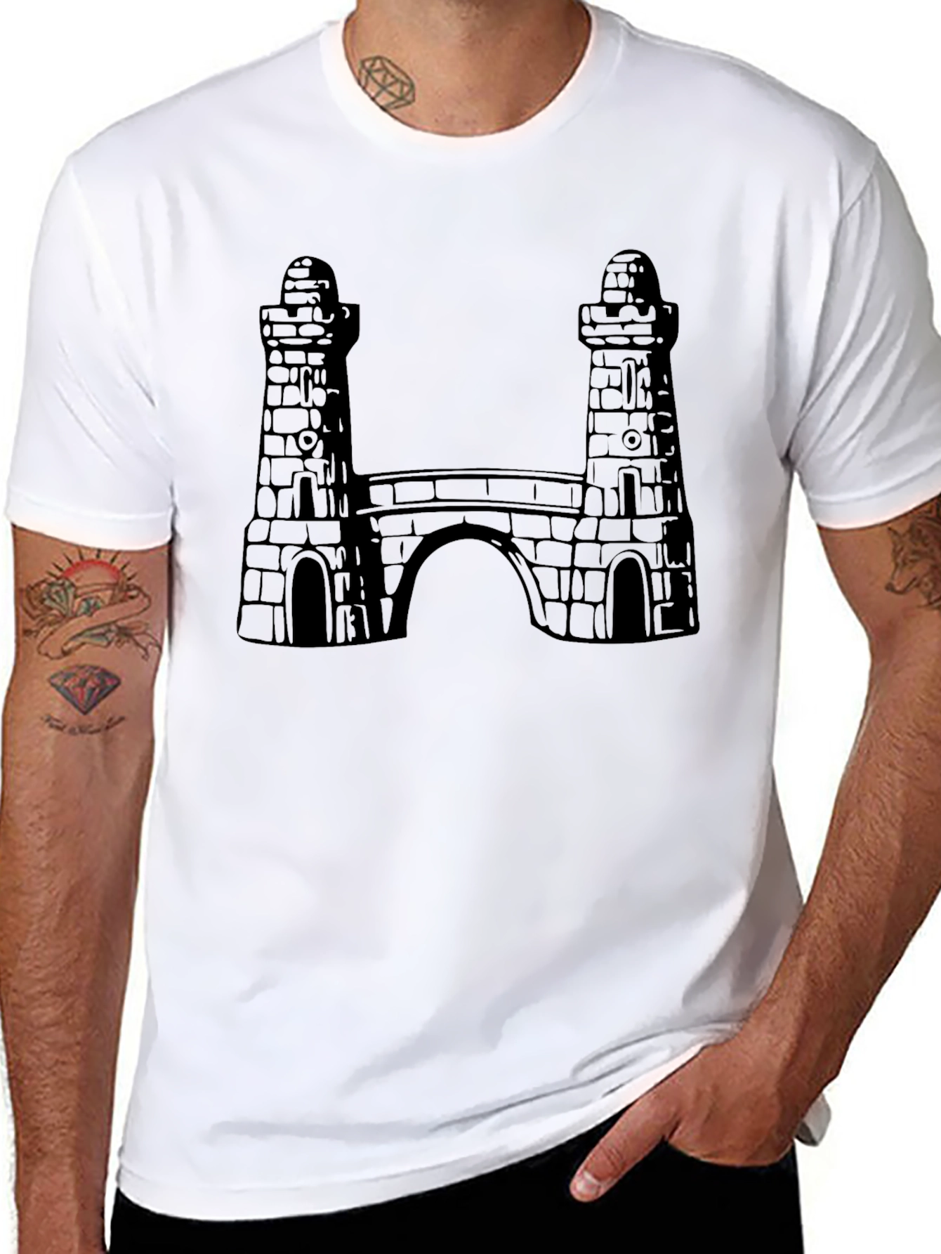 Stone Bridge Graphic Tee - Unique Design