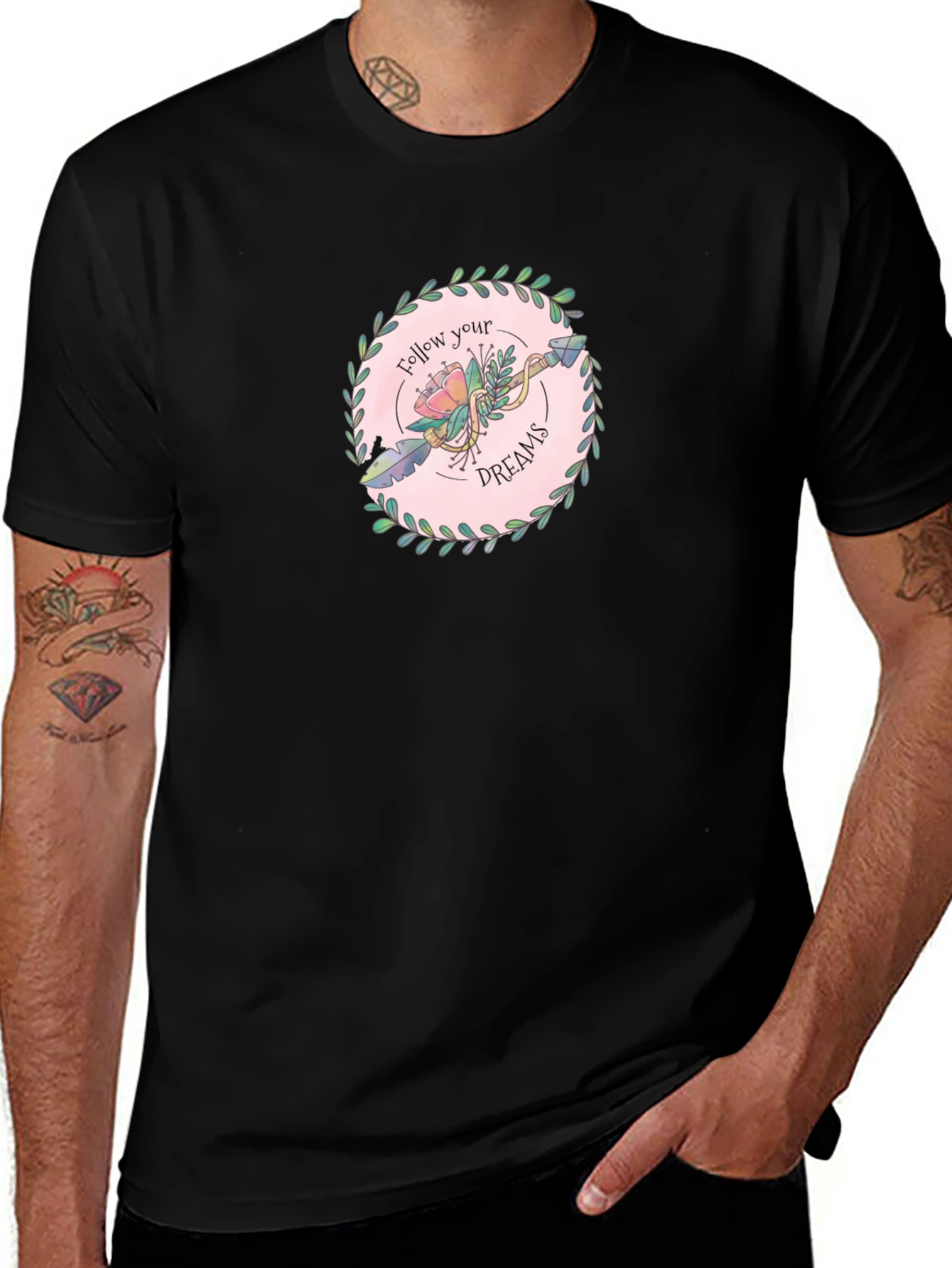 Follow Your Dreams Graphic Tee - Unisex Black T-Shirt