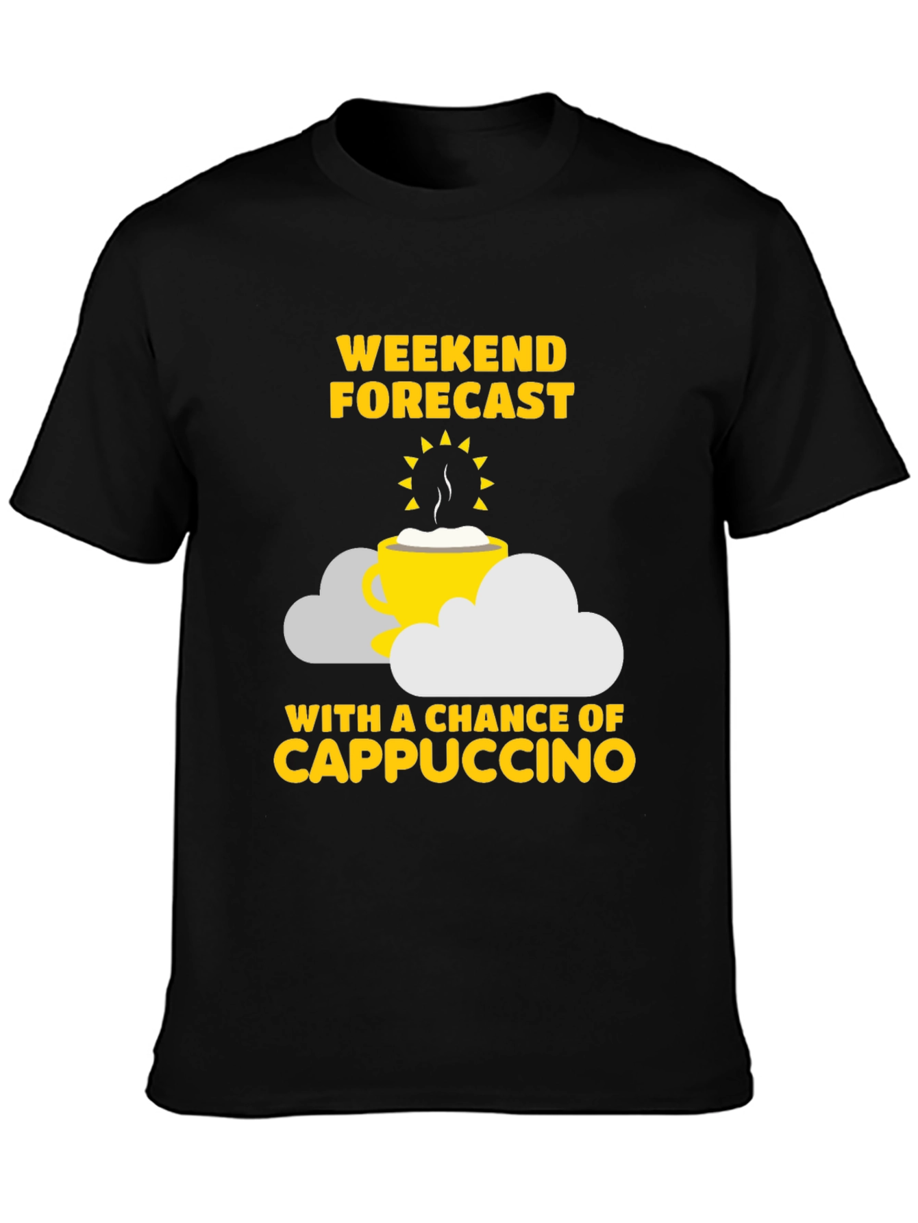 Weekend Forecast Cappuccino Graphic T-Shirt