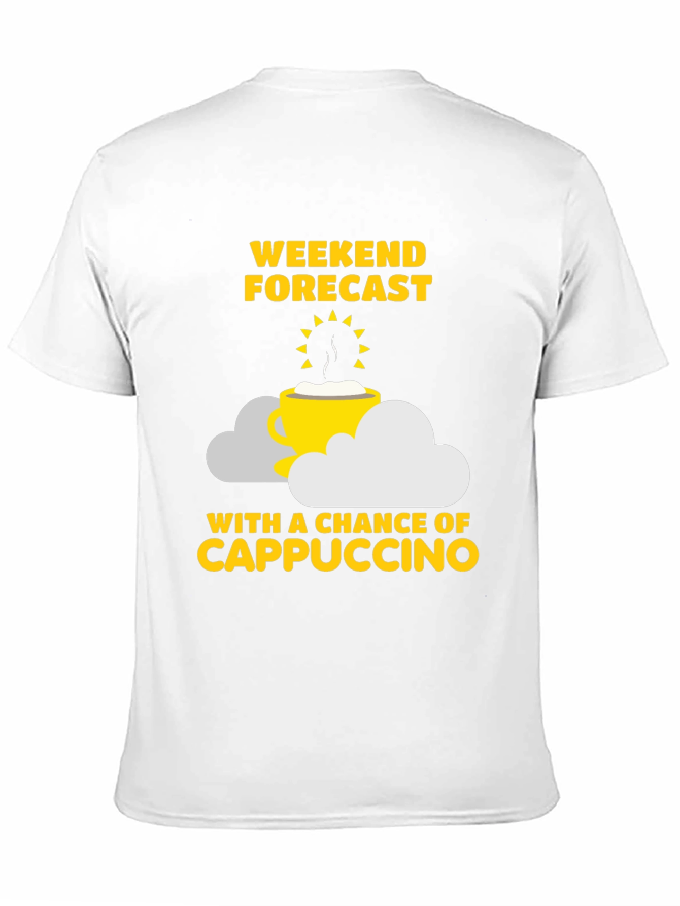 Weekend Forecast Cappuccino Graphic T-Shirt