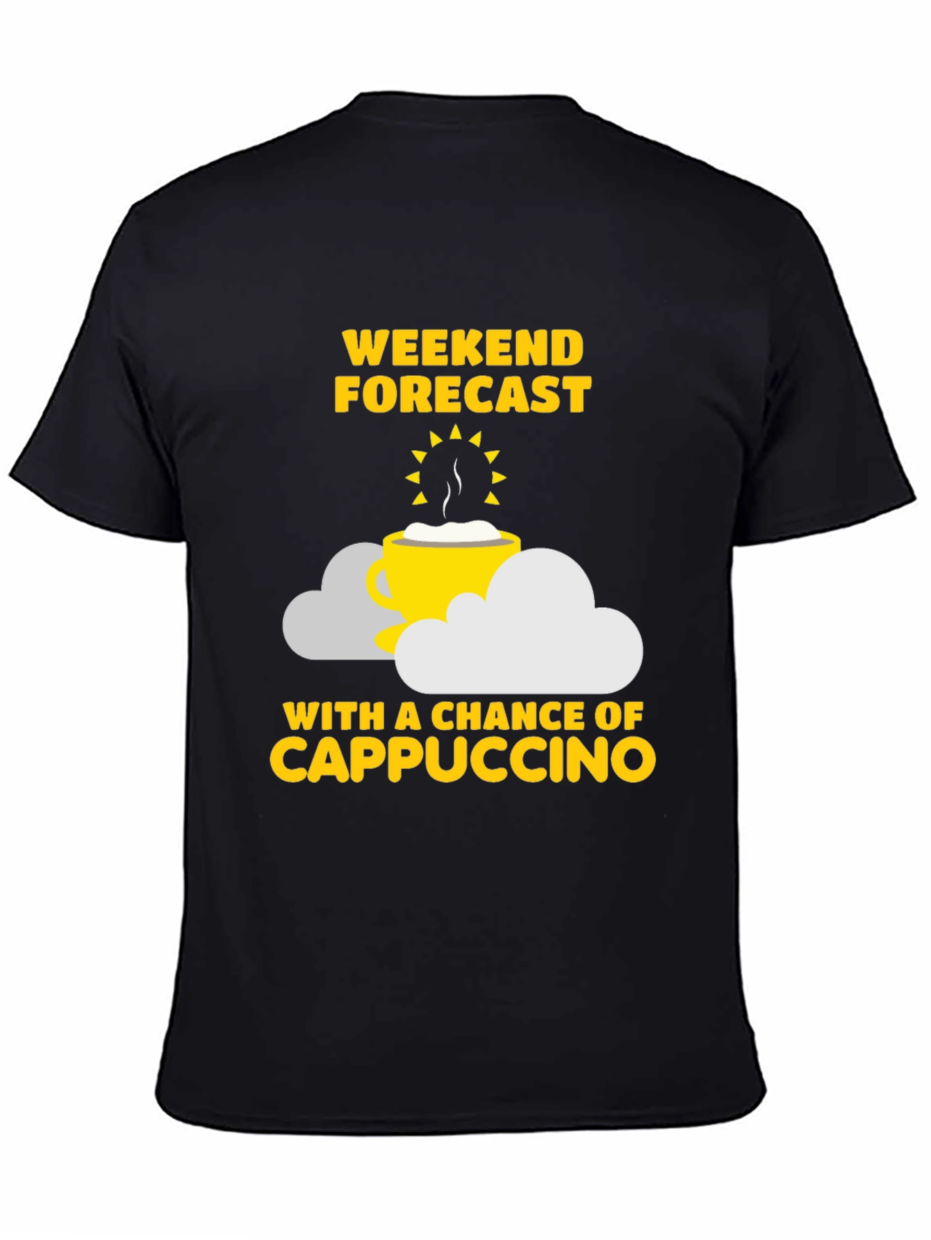 Weekend Forecast Cappuccino Graphic T-Shirt