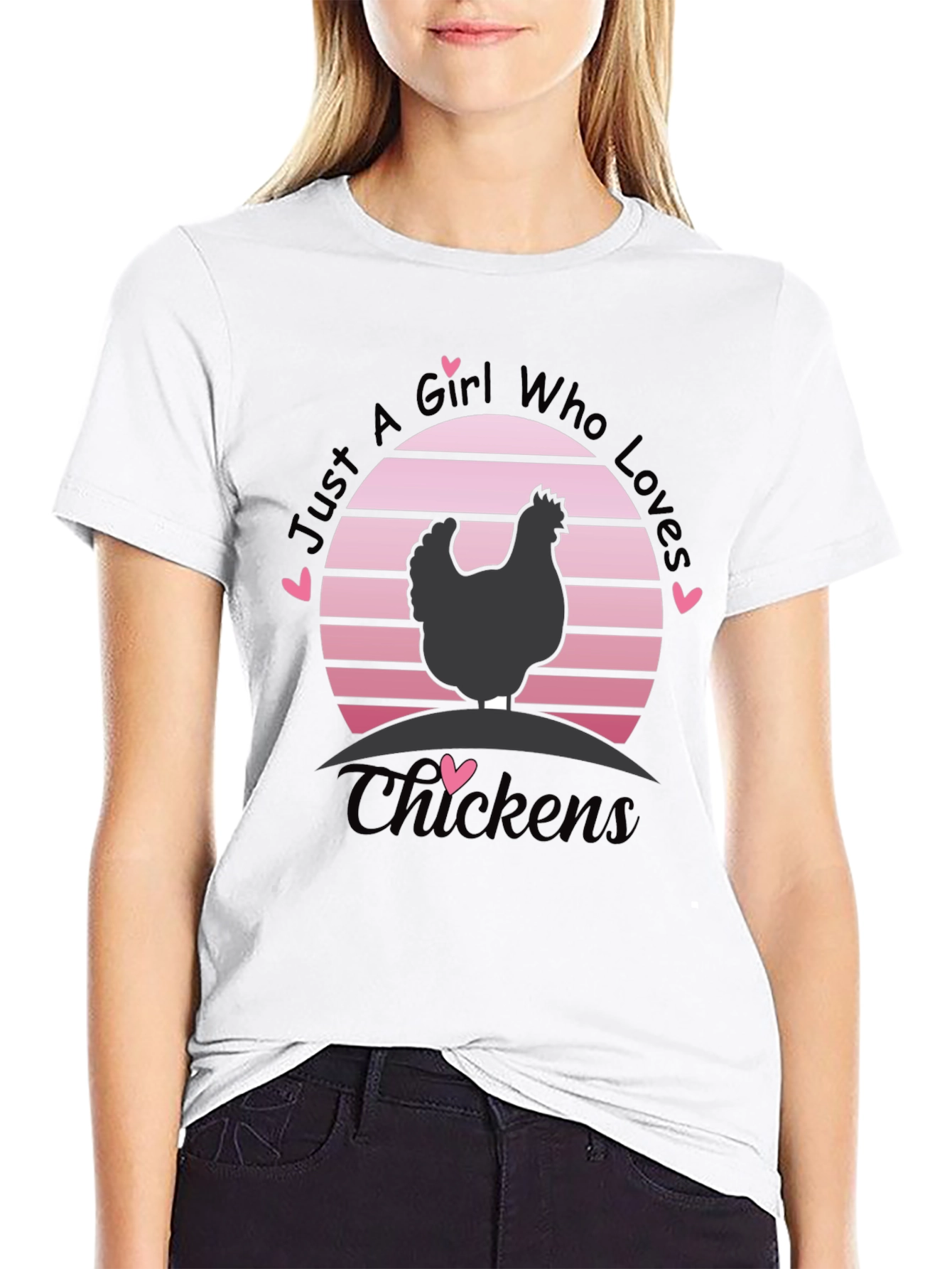 Just A Girl Who Loves Chickens T-Shirt