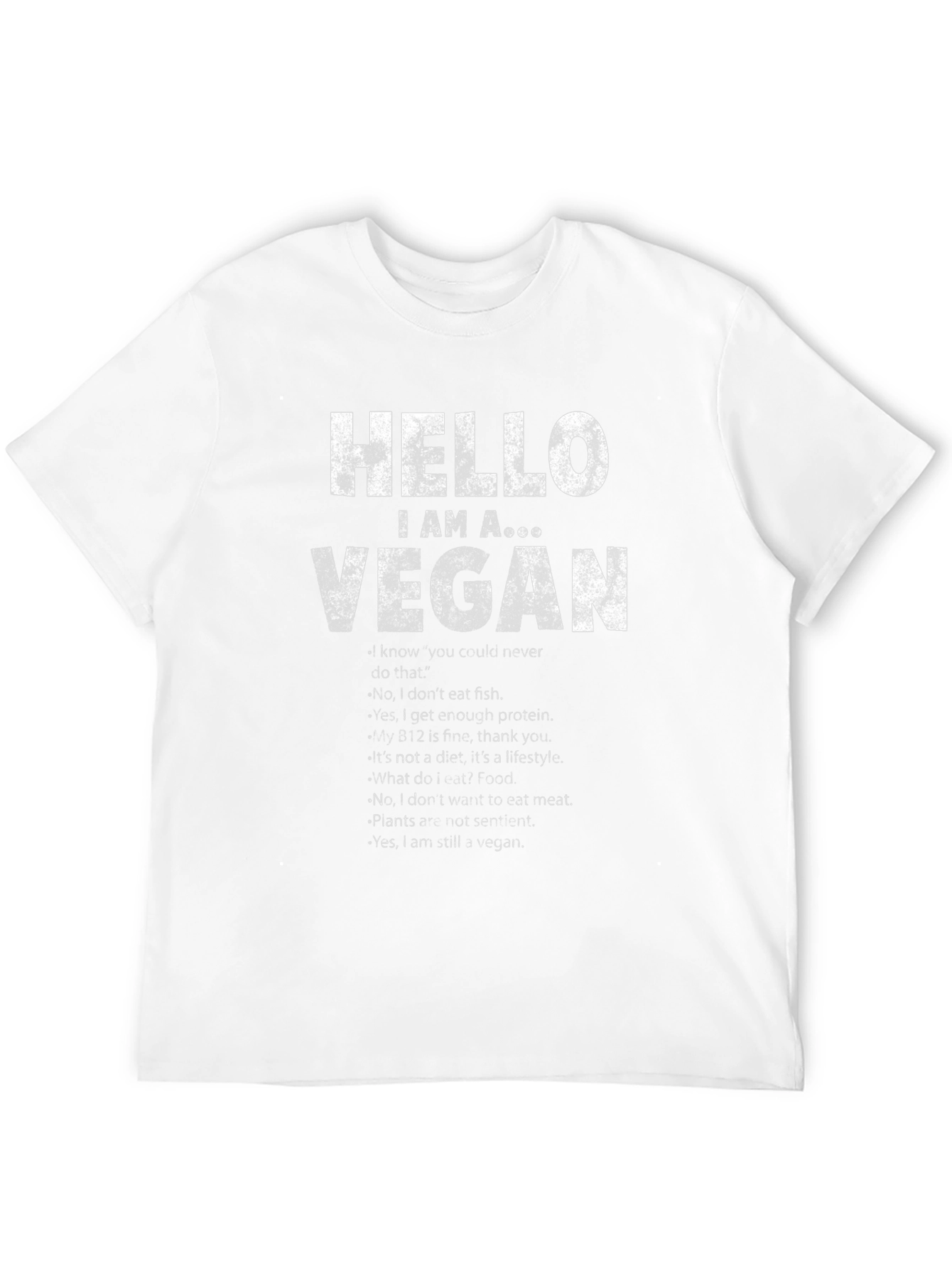 Vegan T-Shirt - Hello I Am A Vegan