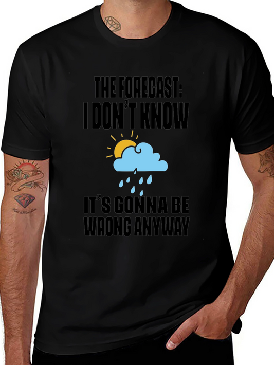 Funny Weather Forecast Graphic T-Shirt