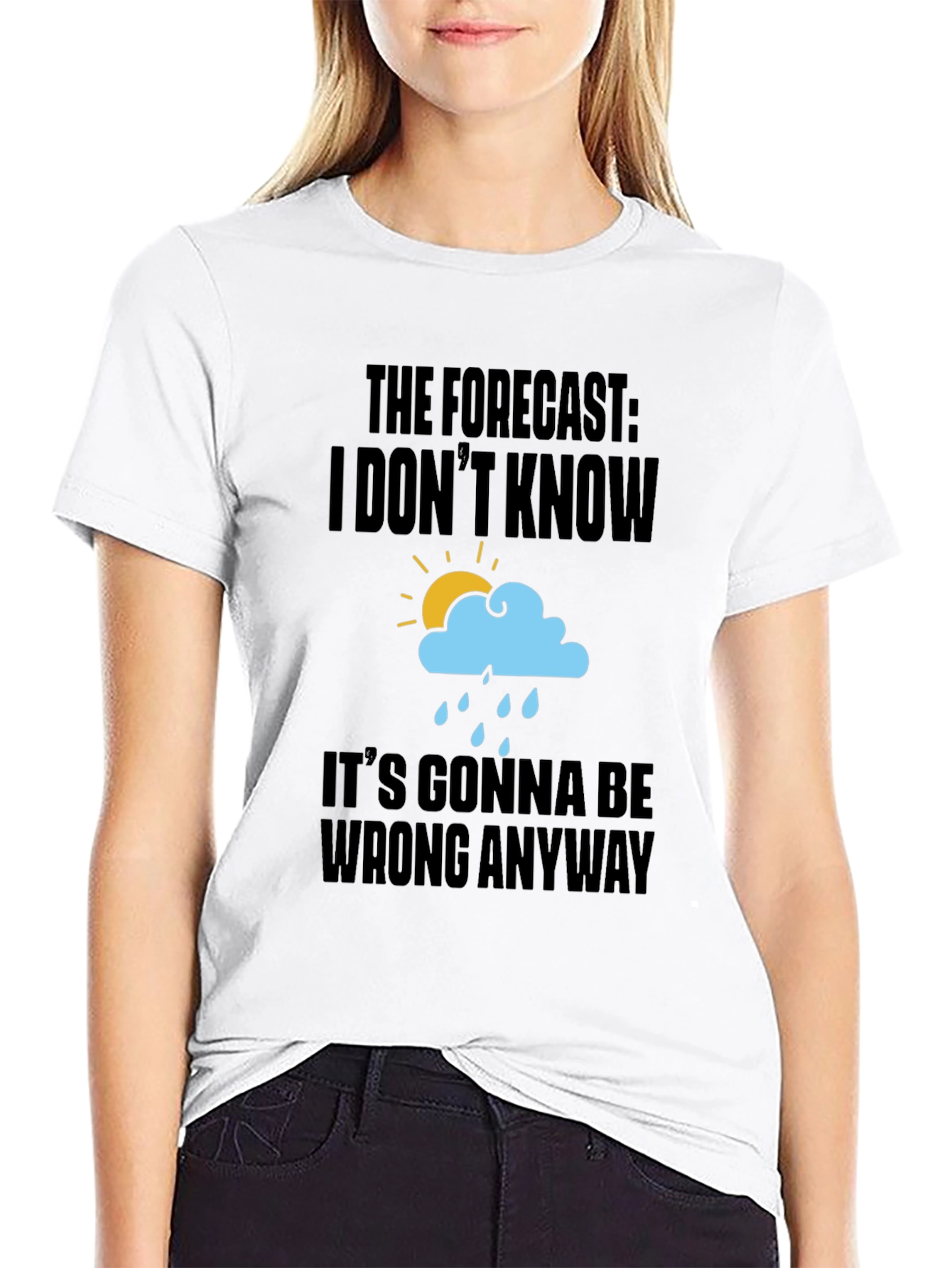 Funny Weather Forecast Graphic T-Shirt