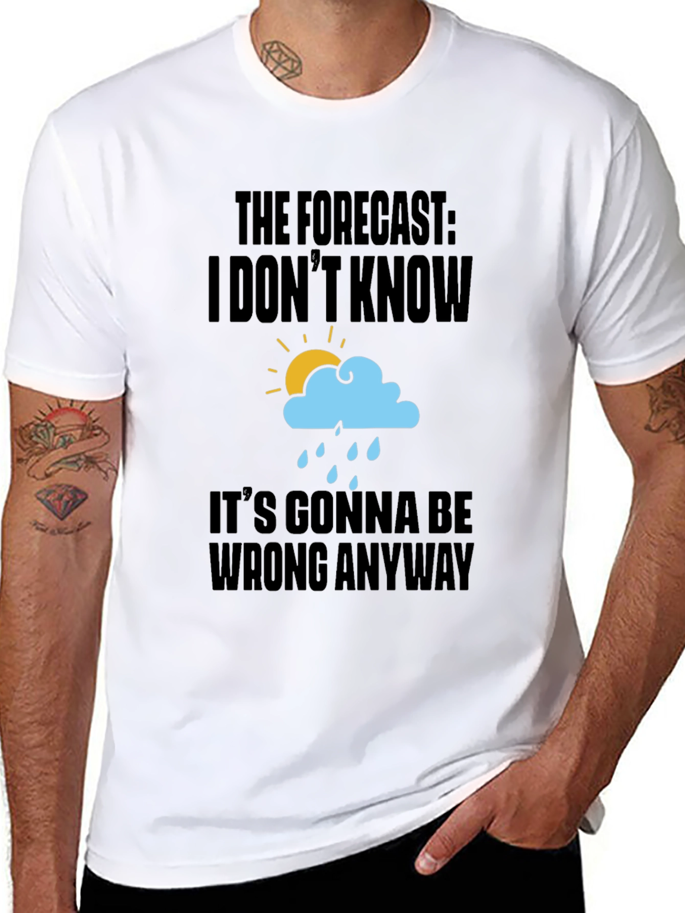 Funny Weather Forecast Graphic T-Shirt