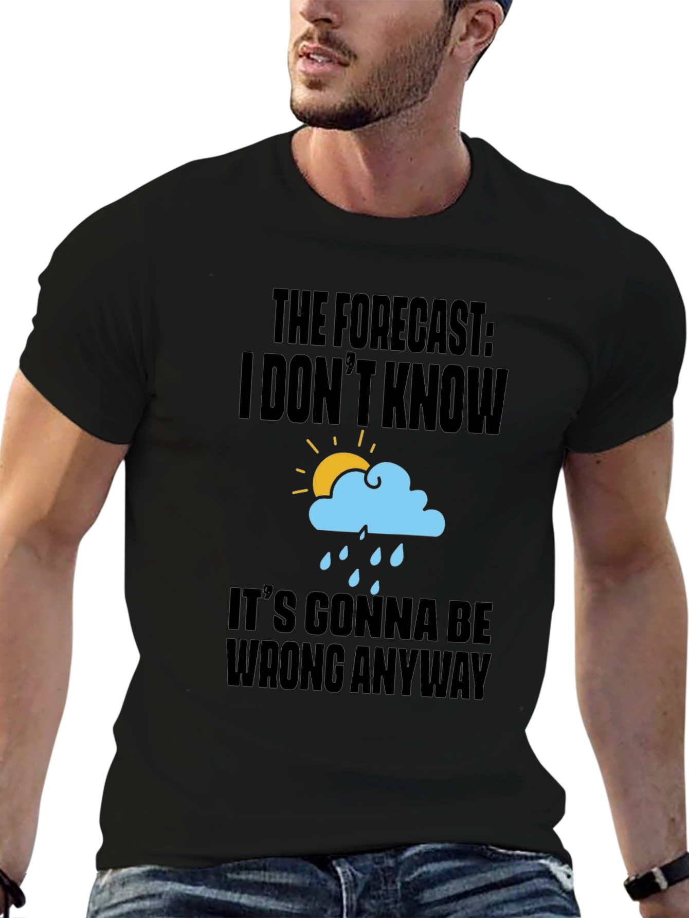 Funny Weather Forecast Graphic T-Shirt