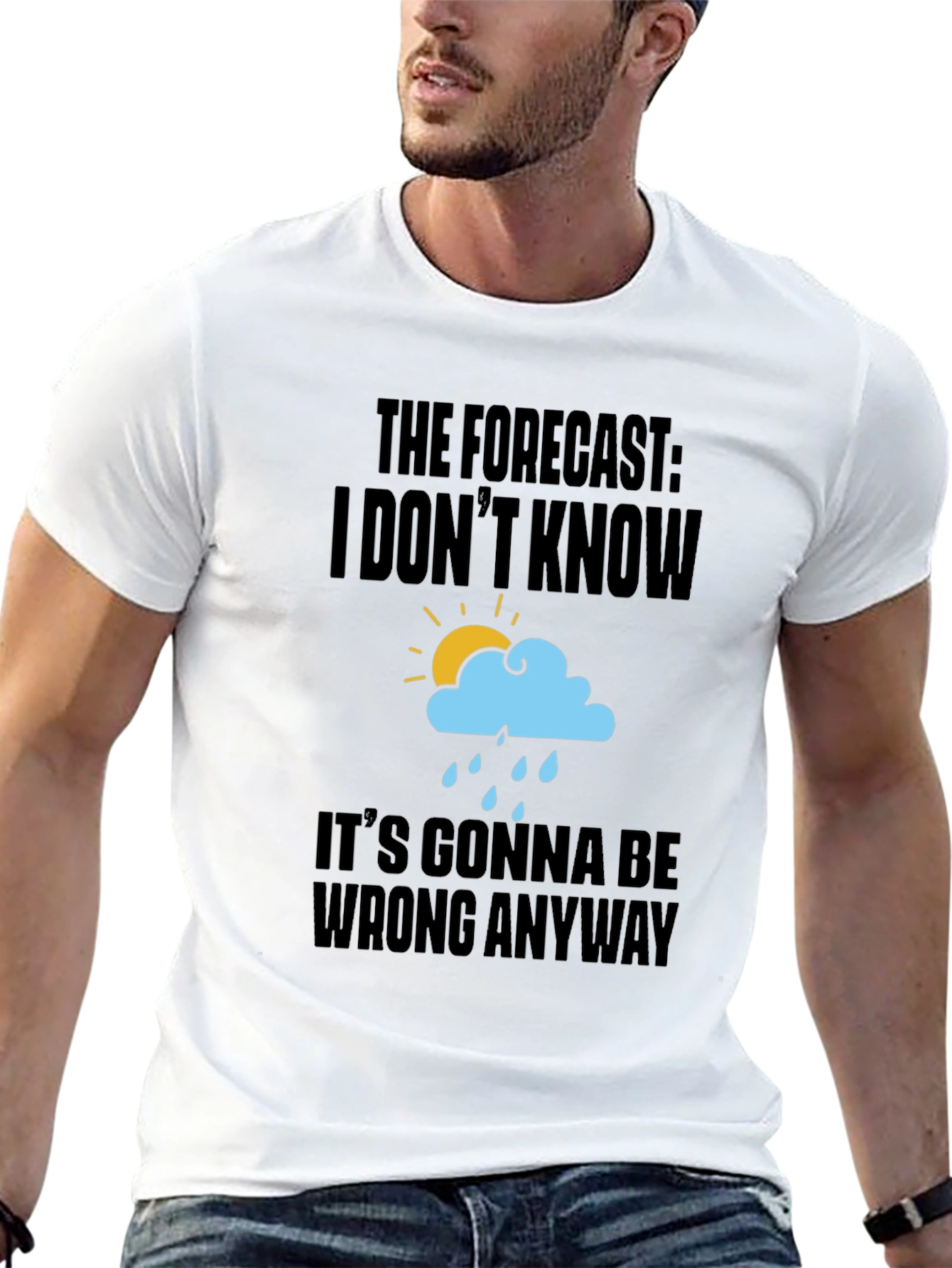 Funny Weather Forecast Graphic T-Shirt