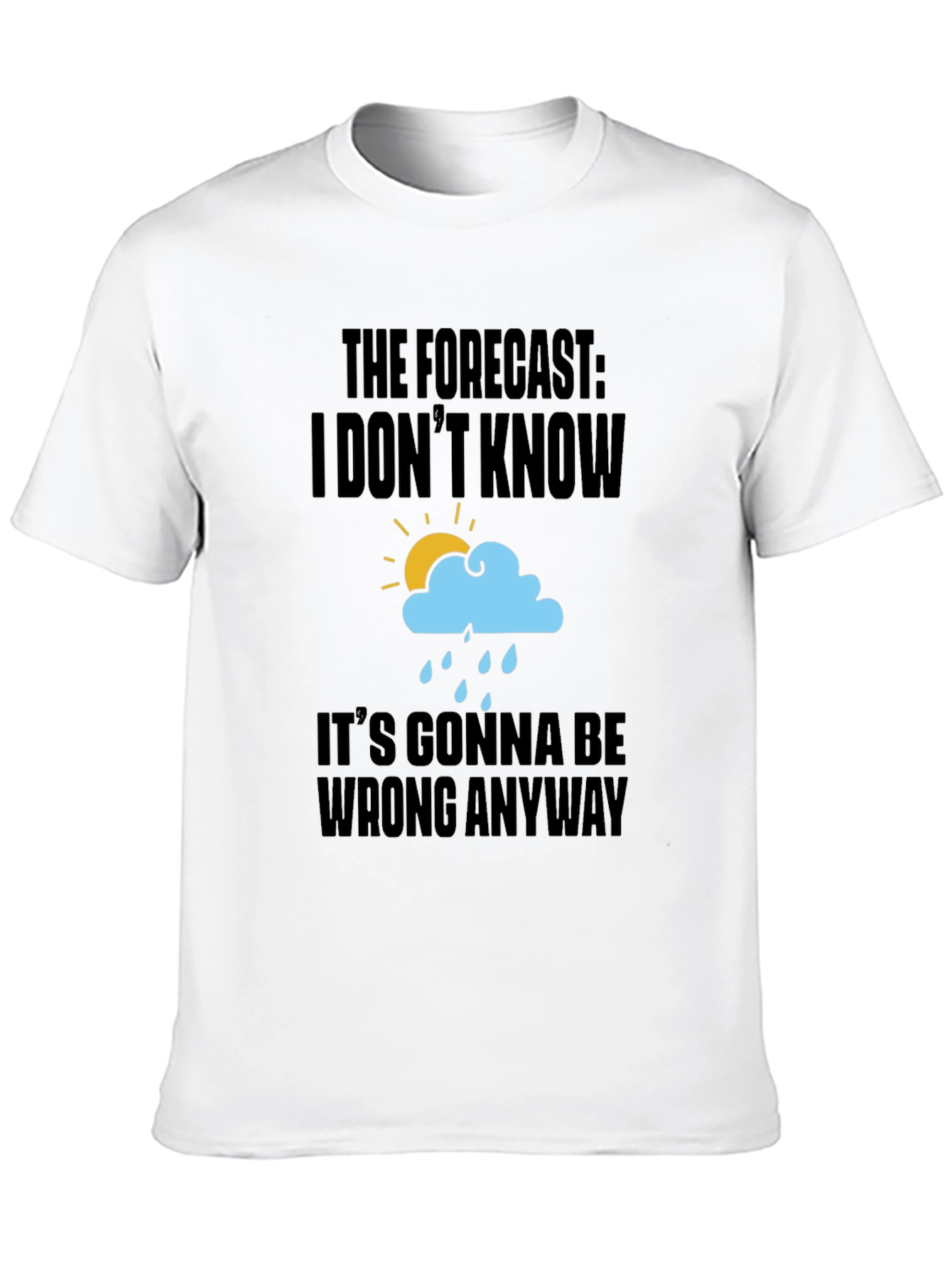 Funny Weather Forecast Graphic T-Shirt