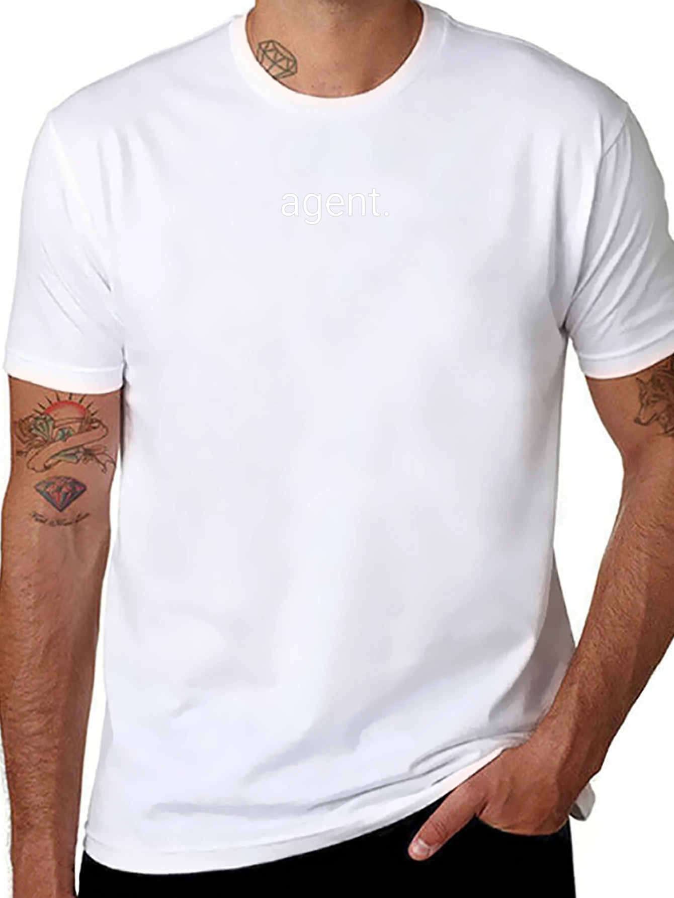 Agent Black T-Shirt - Minimalist Design