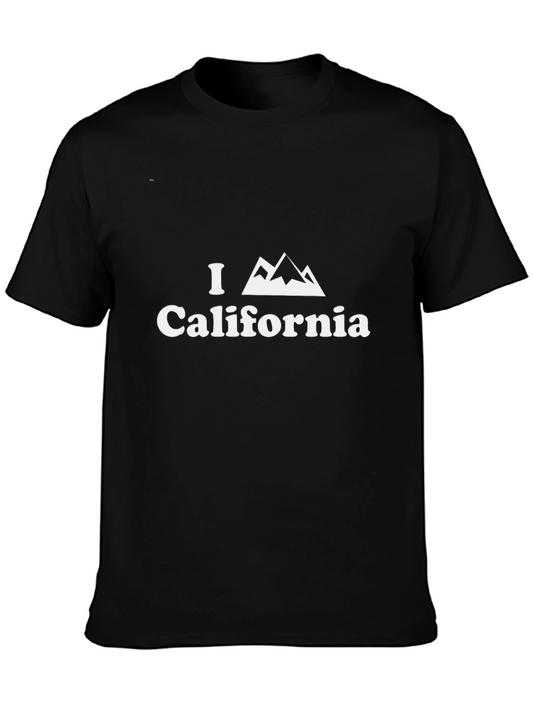 I Love California Mountain Graphic T-Shirt