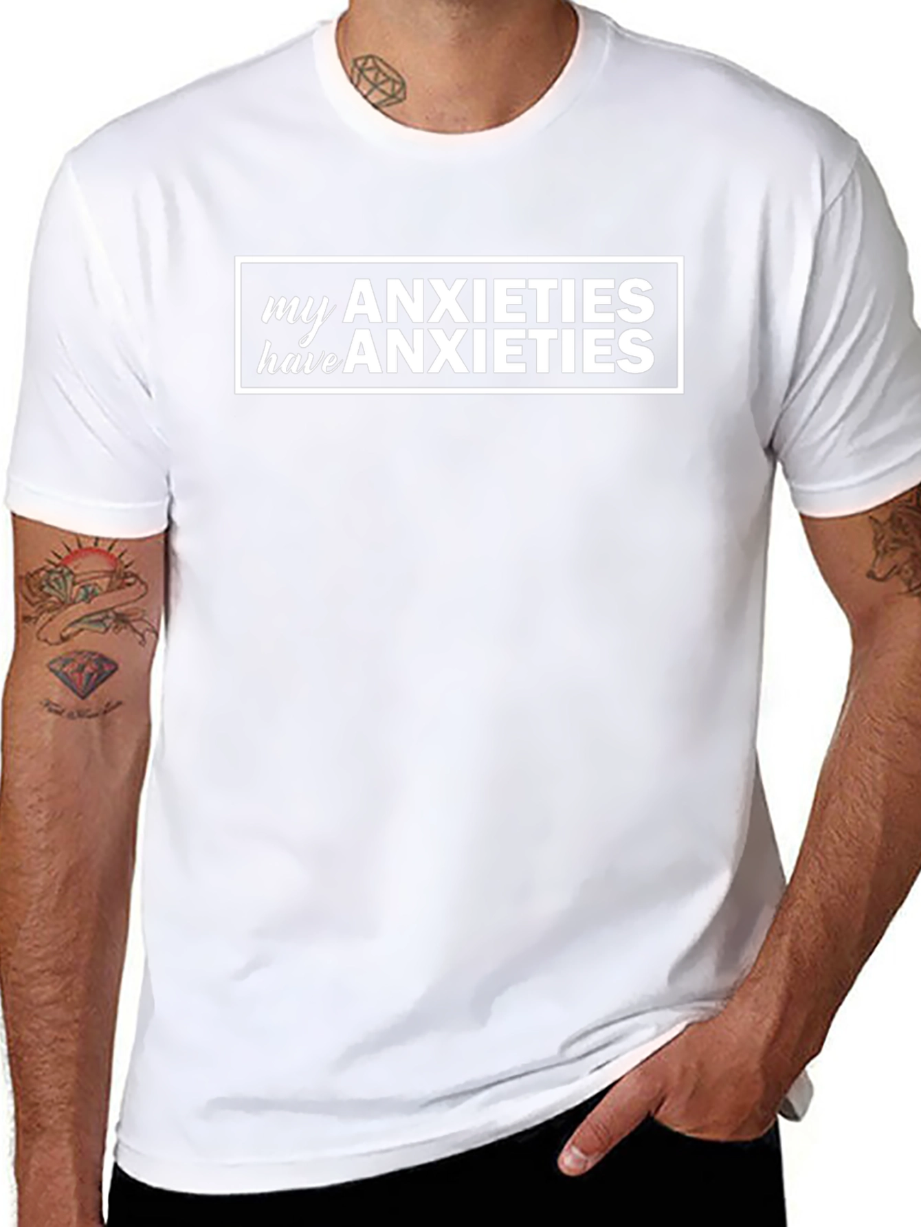My Anxieties Have Anxieties Graphic Tee - Black