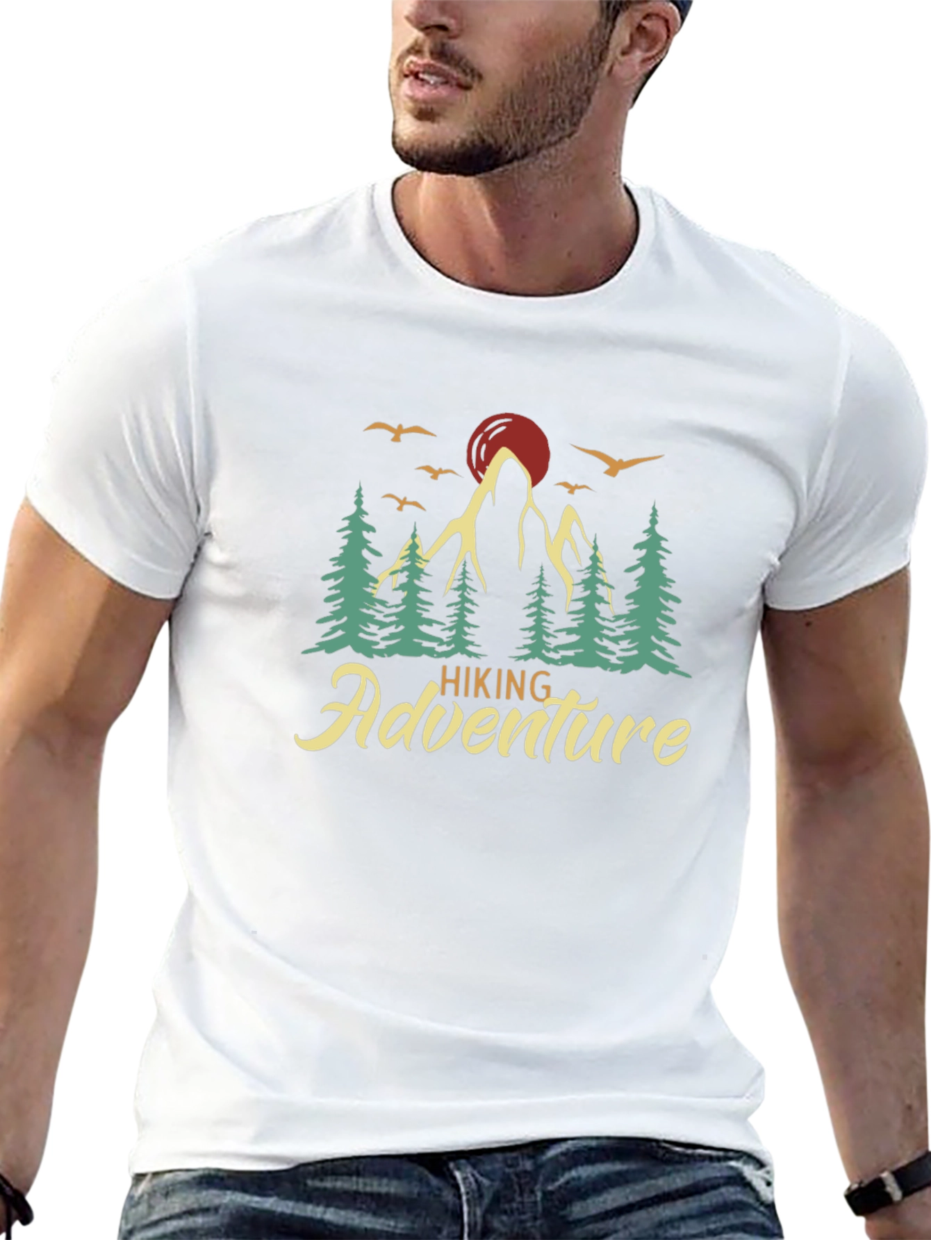 Hiking Adventure Graphic Tee - Nature Lover Shirt
