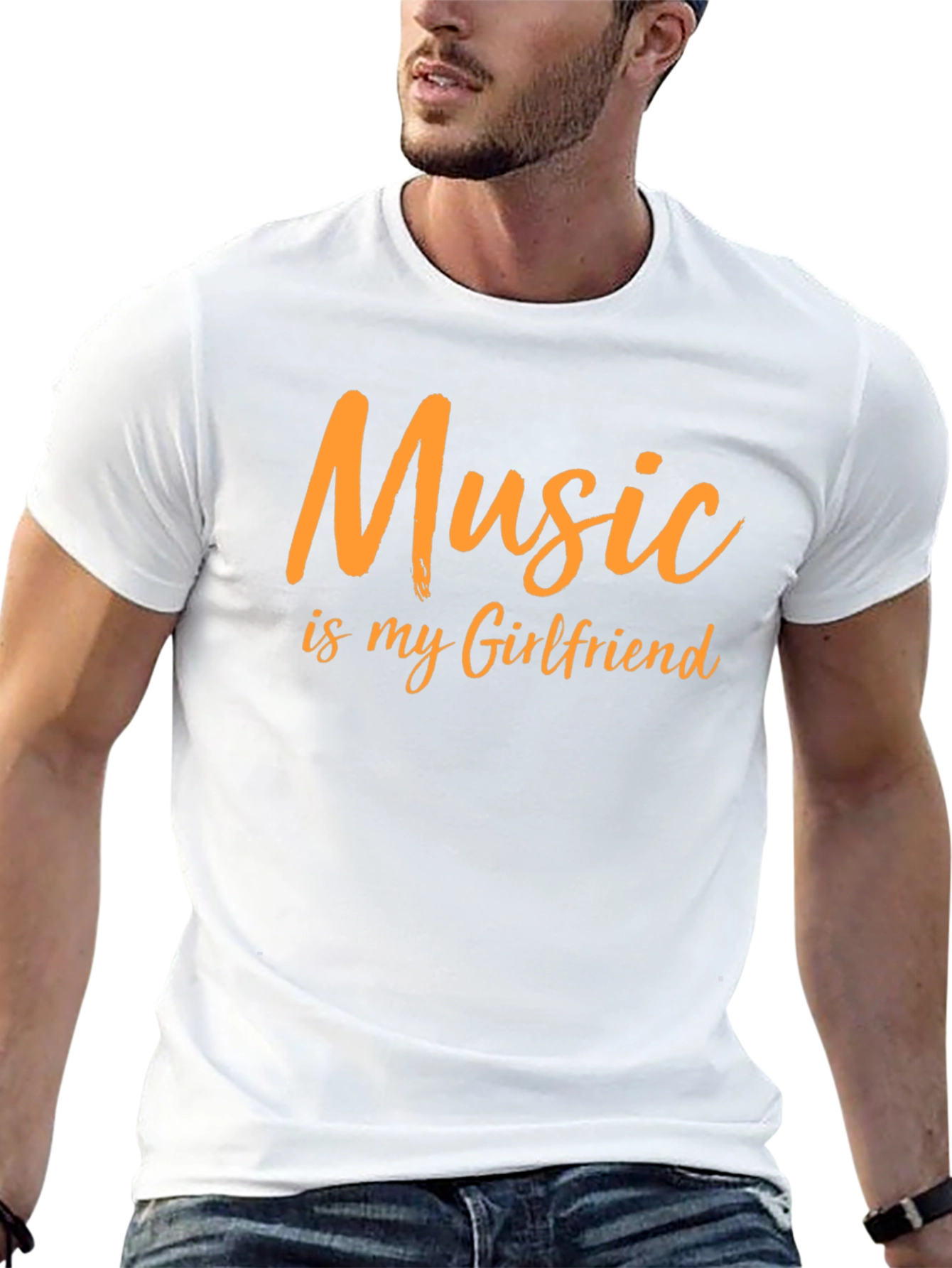 Music is My Girlfriend Graphic T-Shirt