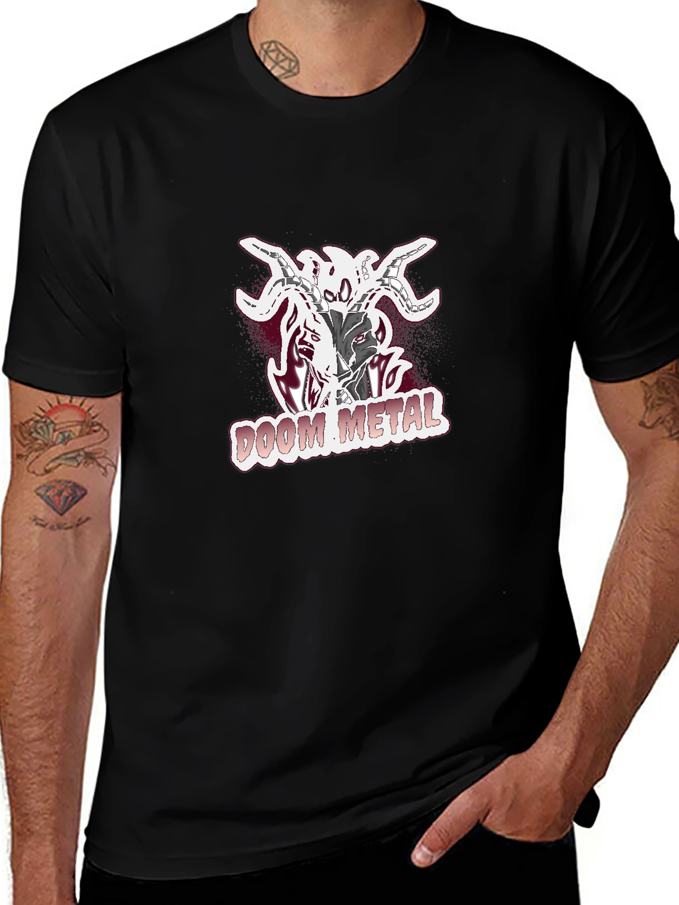 Doom Metal T-Shirt - Black Graphic Tee