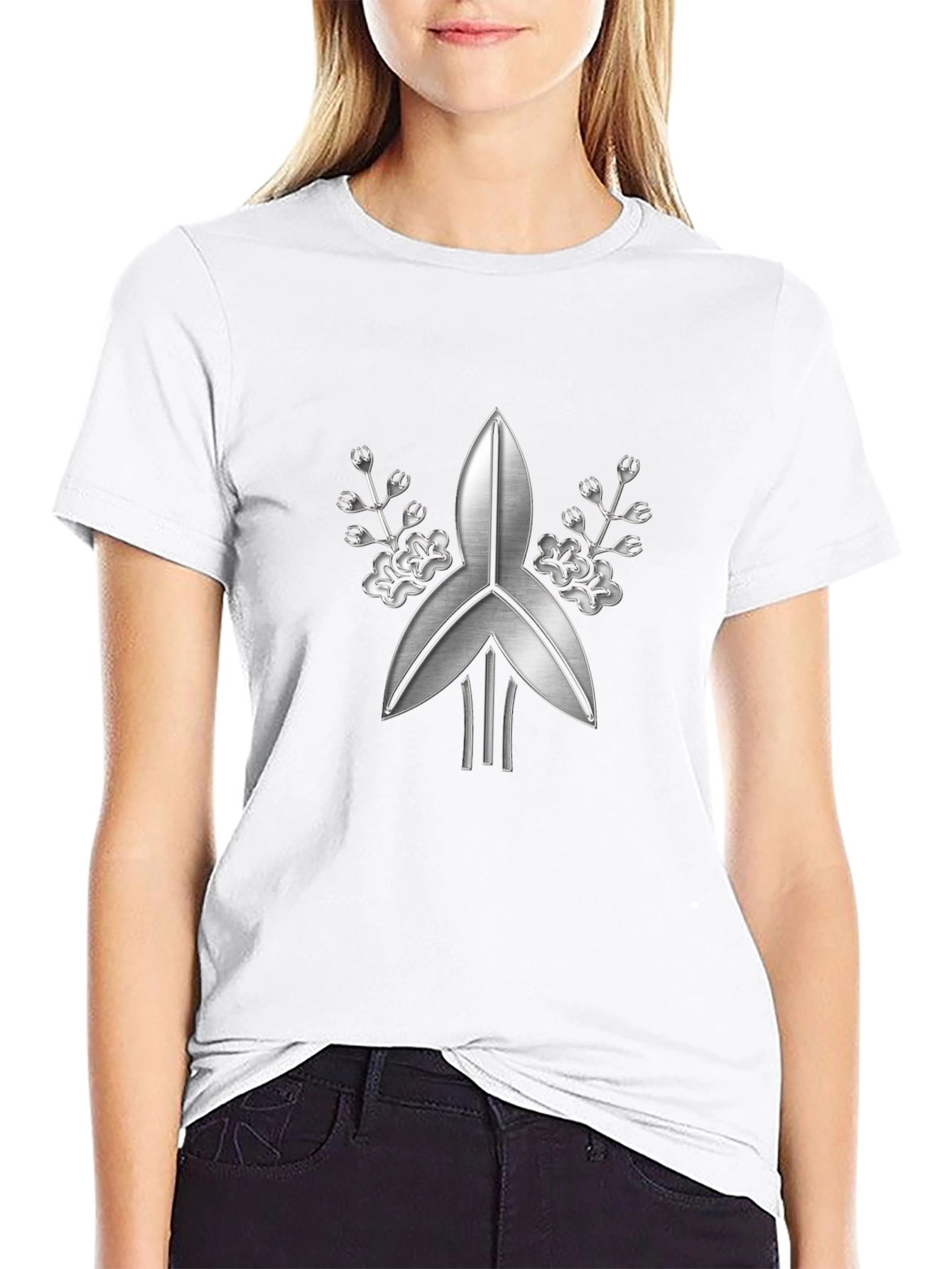 Klingon Empire T-Shirt - Metallic Crest Design