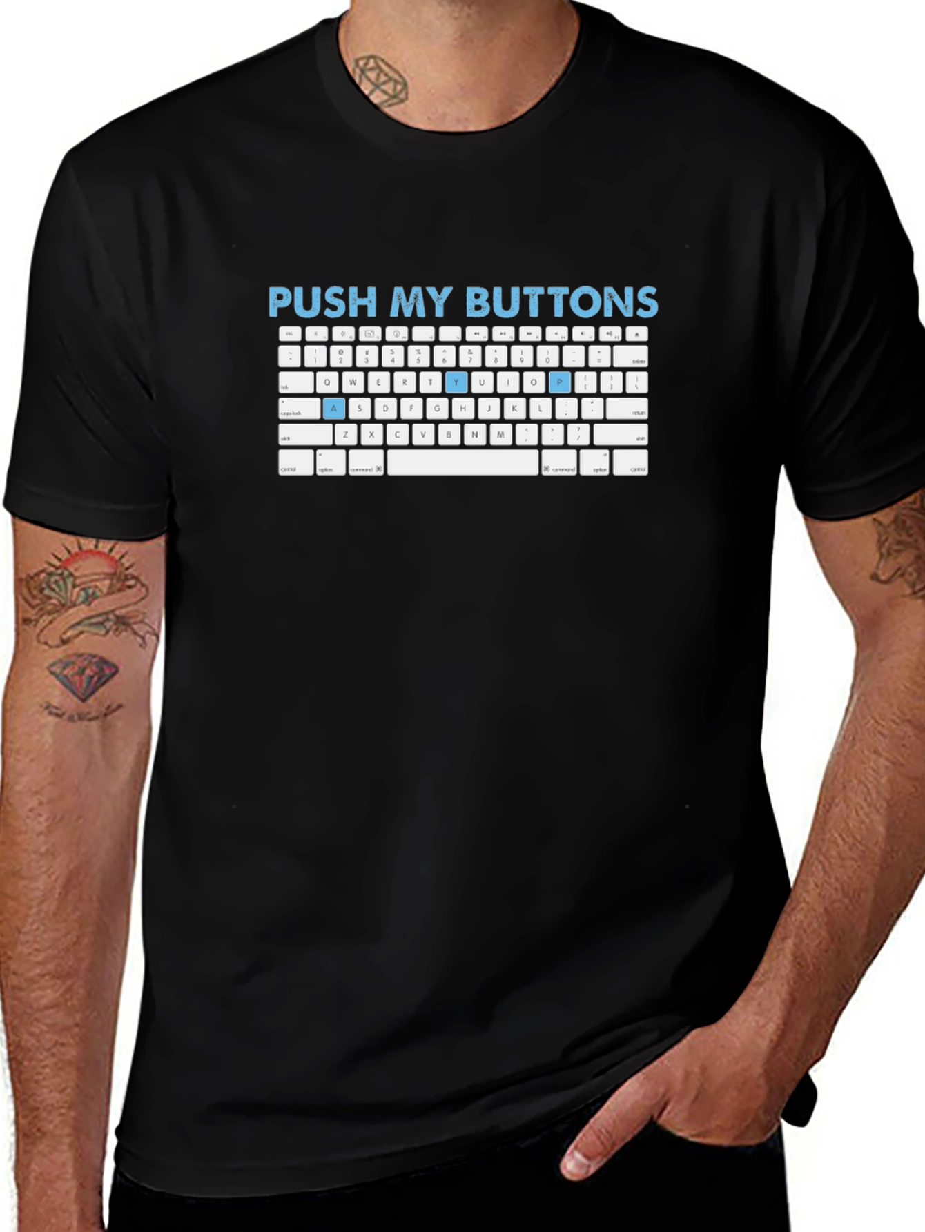 Push My Buttons Keyboard T-Shirt