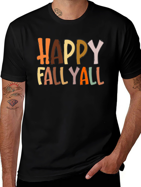 Happy Fallyall Graphic Tee - Fall Season Shirt