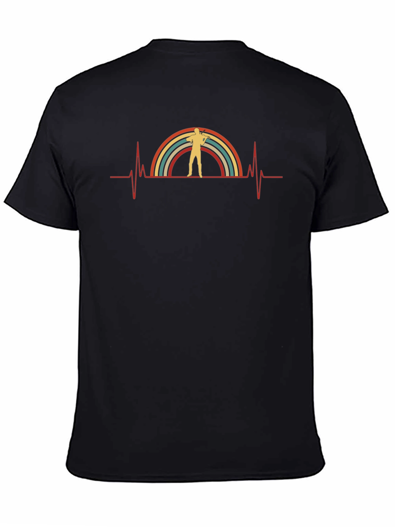 Retro Archer Heartbeat T-Shirt - Archery Lover Tee