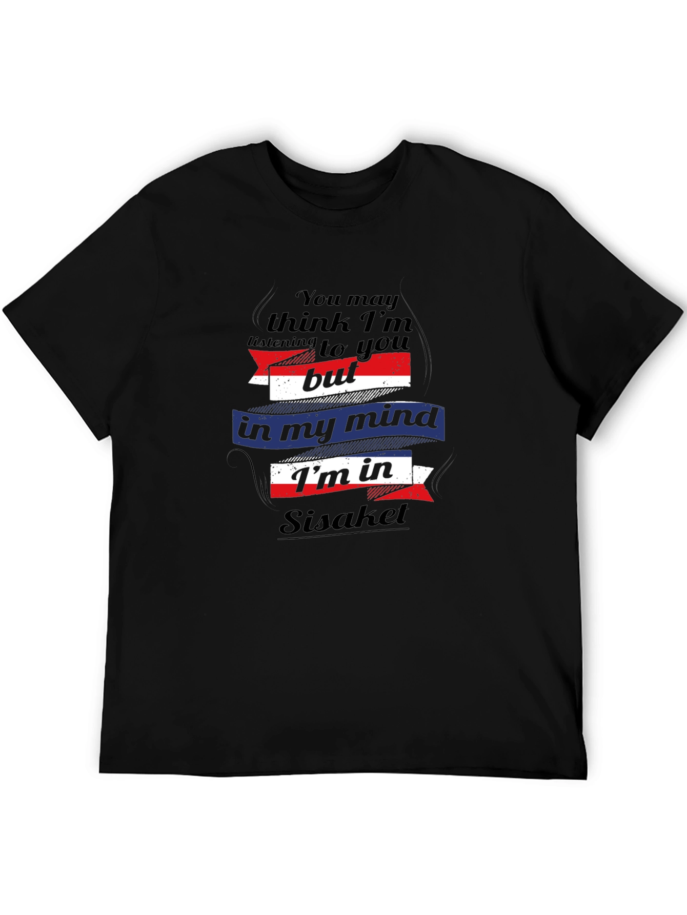 Sisaket Mind T-Shirt - Black Novelty Tee
