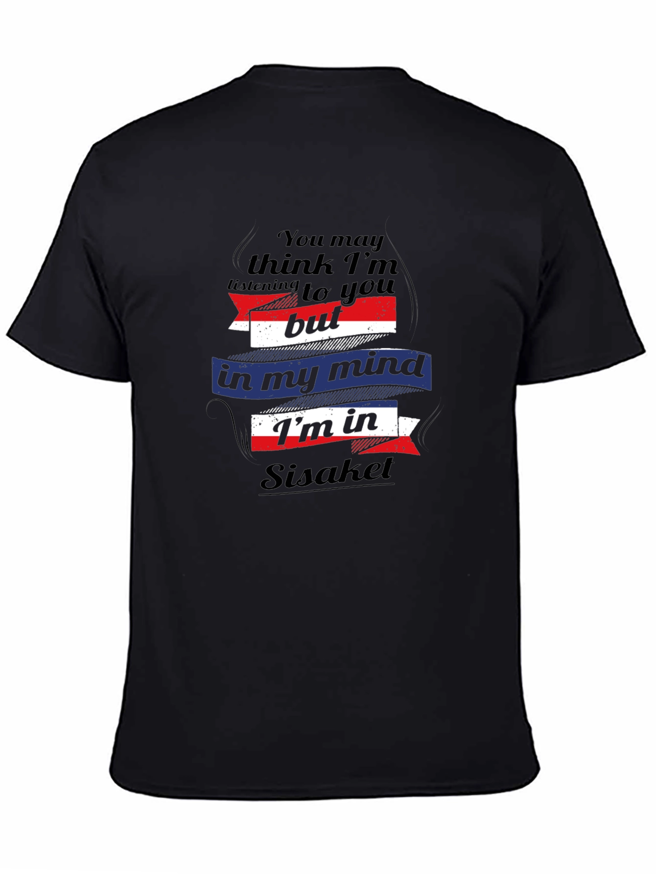 Sisaket Mind T-Shirt - Black Novelty Tee