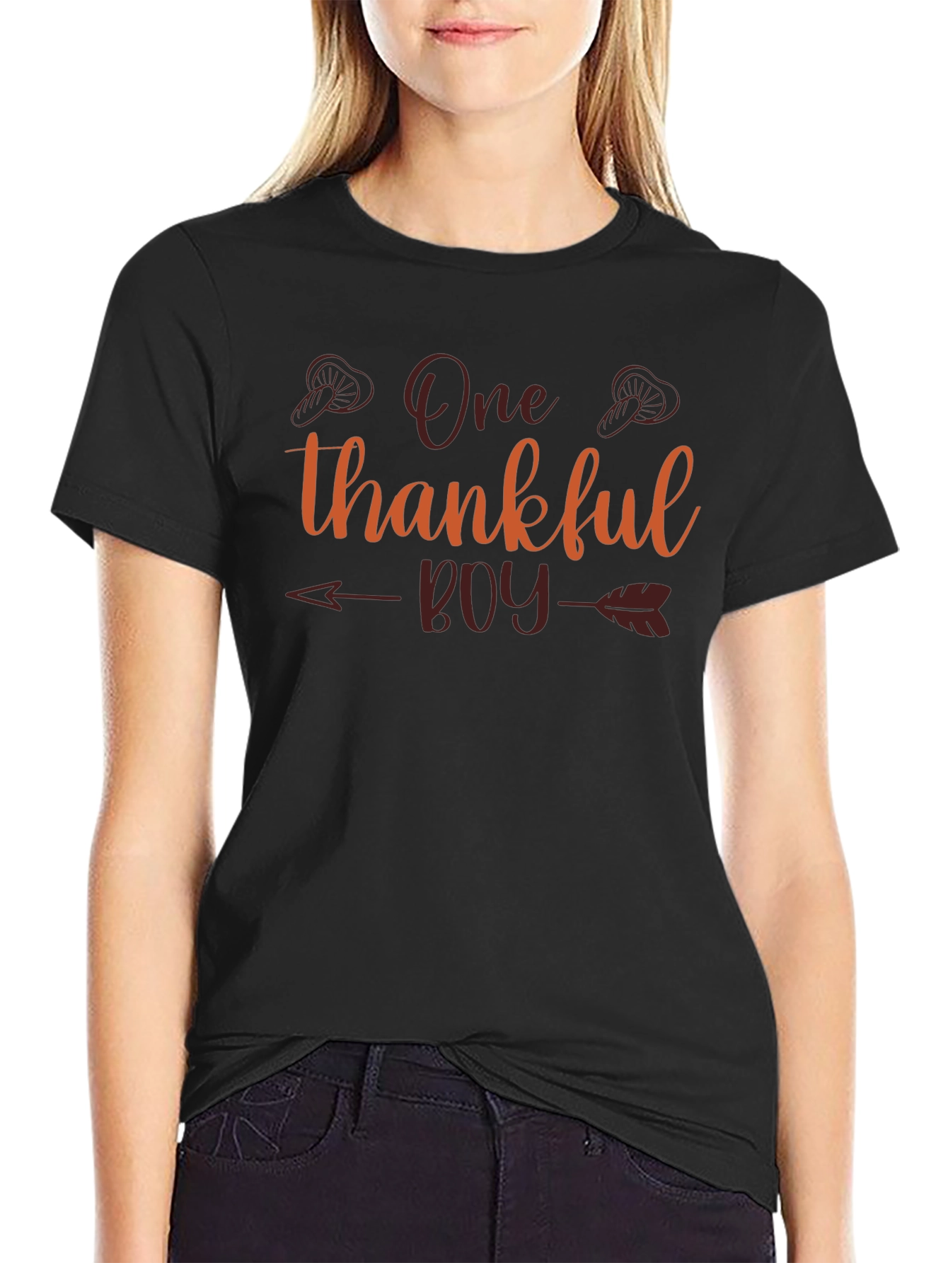 One Thankful Boy Thanksgiving T-Shirt