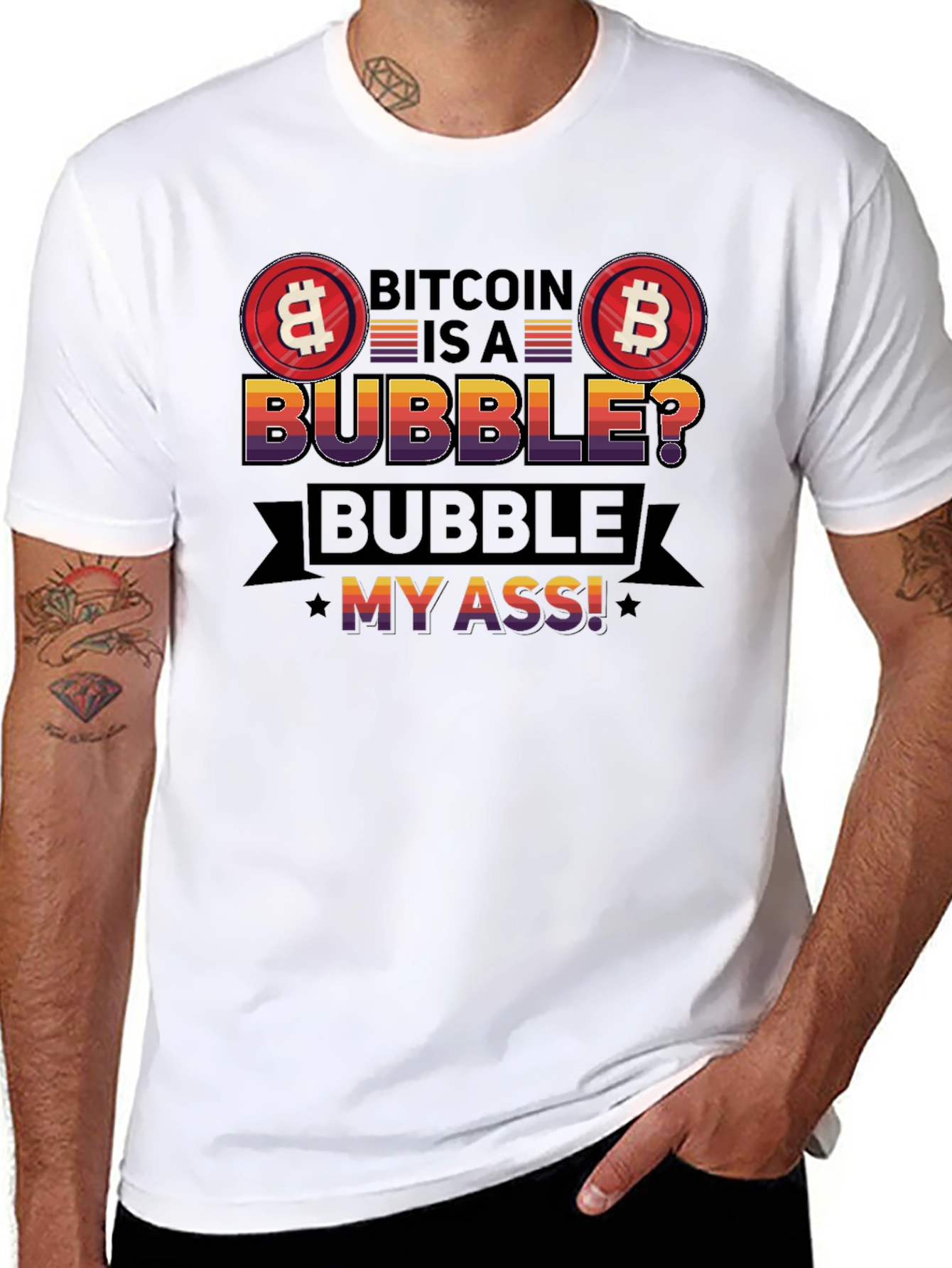 Bitcoin Bubble T-Shirt - Crypto Humor Tee