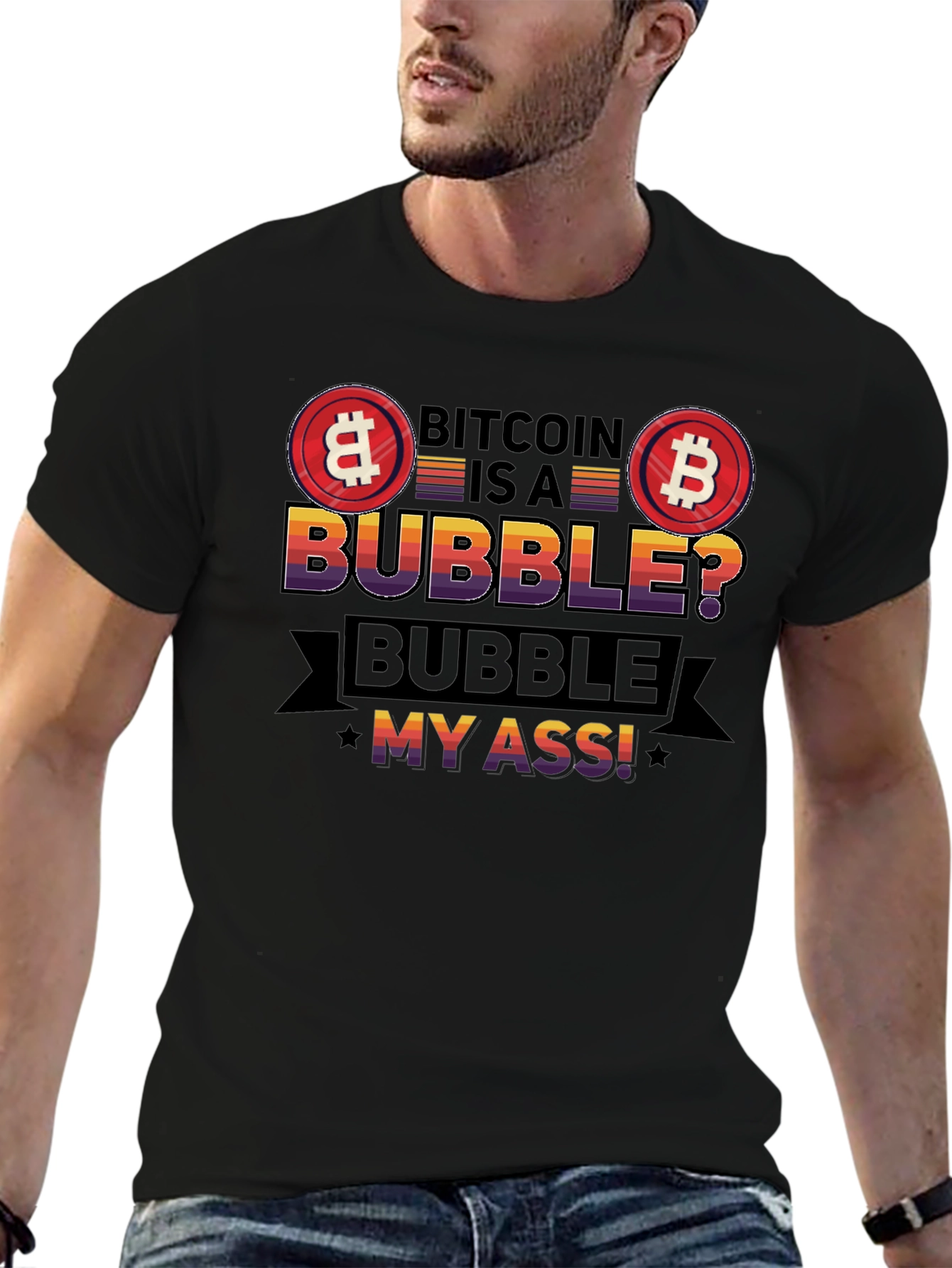 Bitcoin Bubble T-Shirt - Crypto Humor Tee