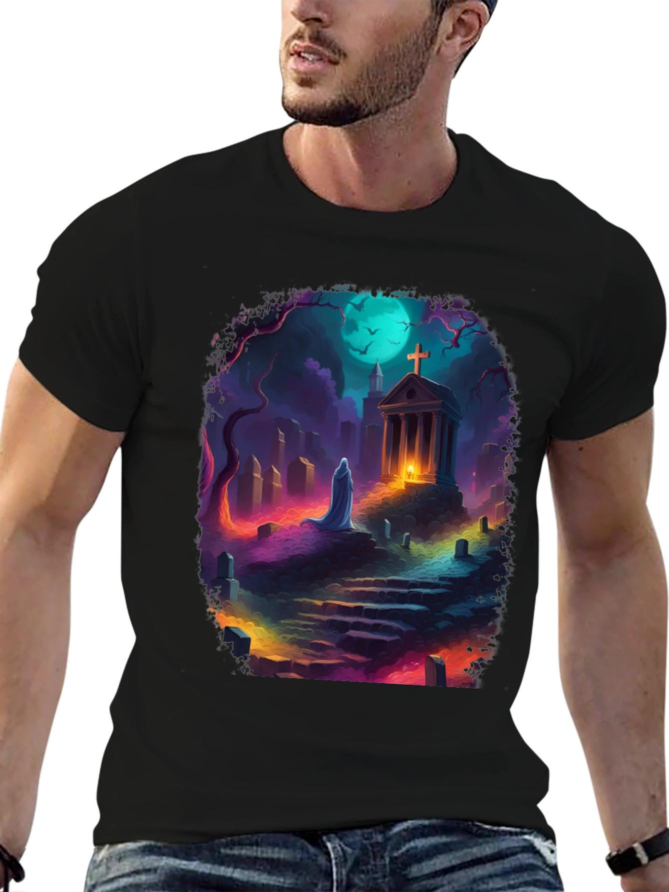 Ghostly Cemetery T-Shirt