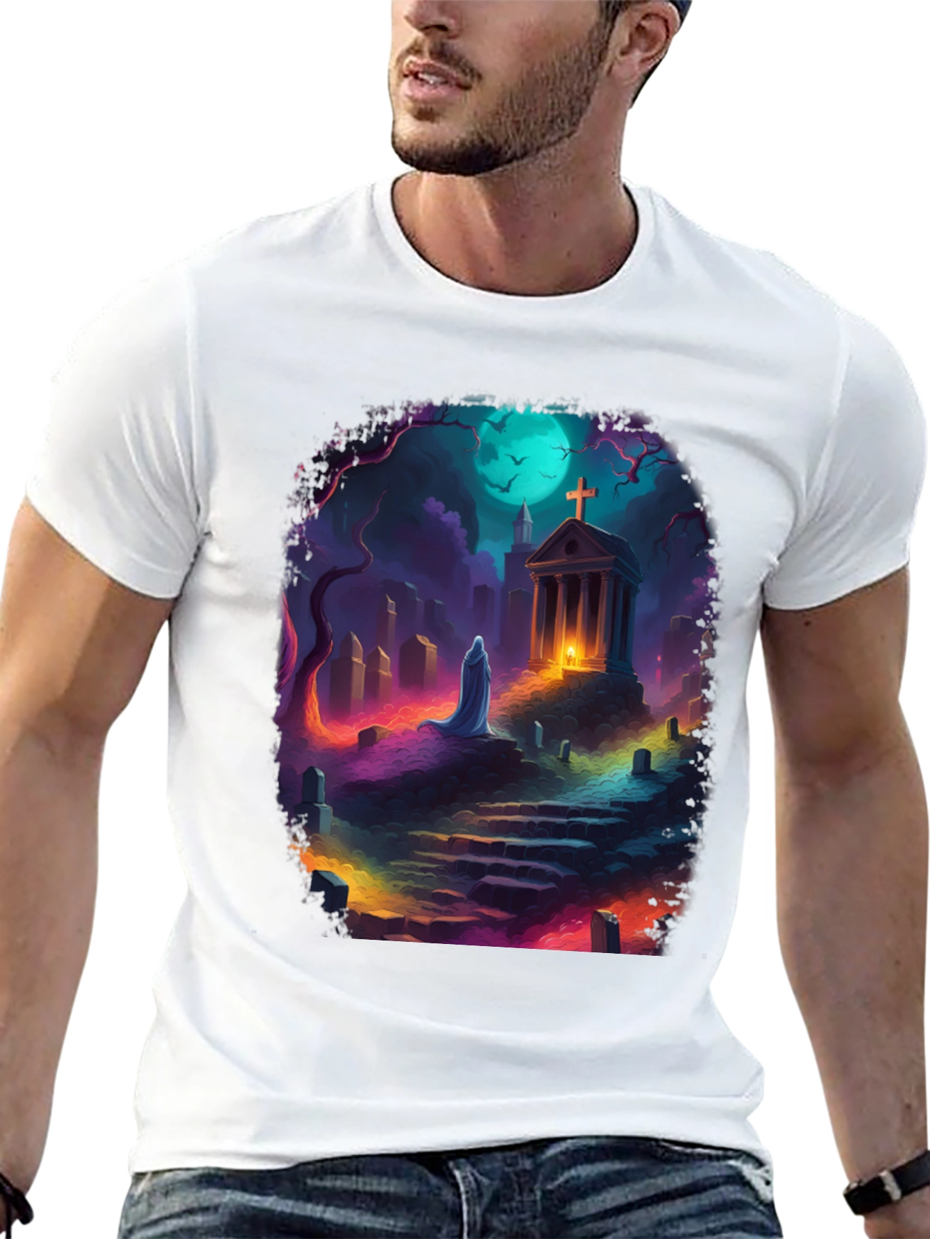 Ghostly Cemetery T-Shirt