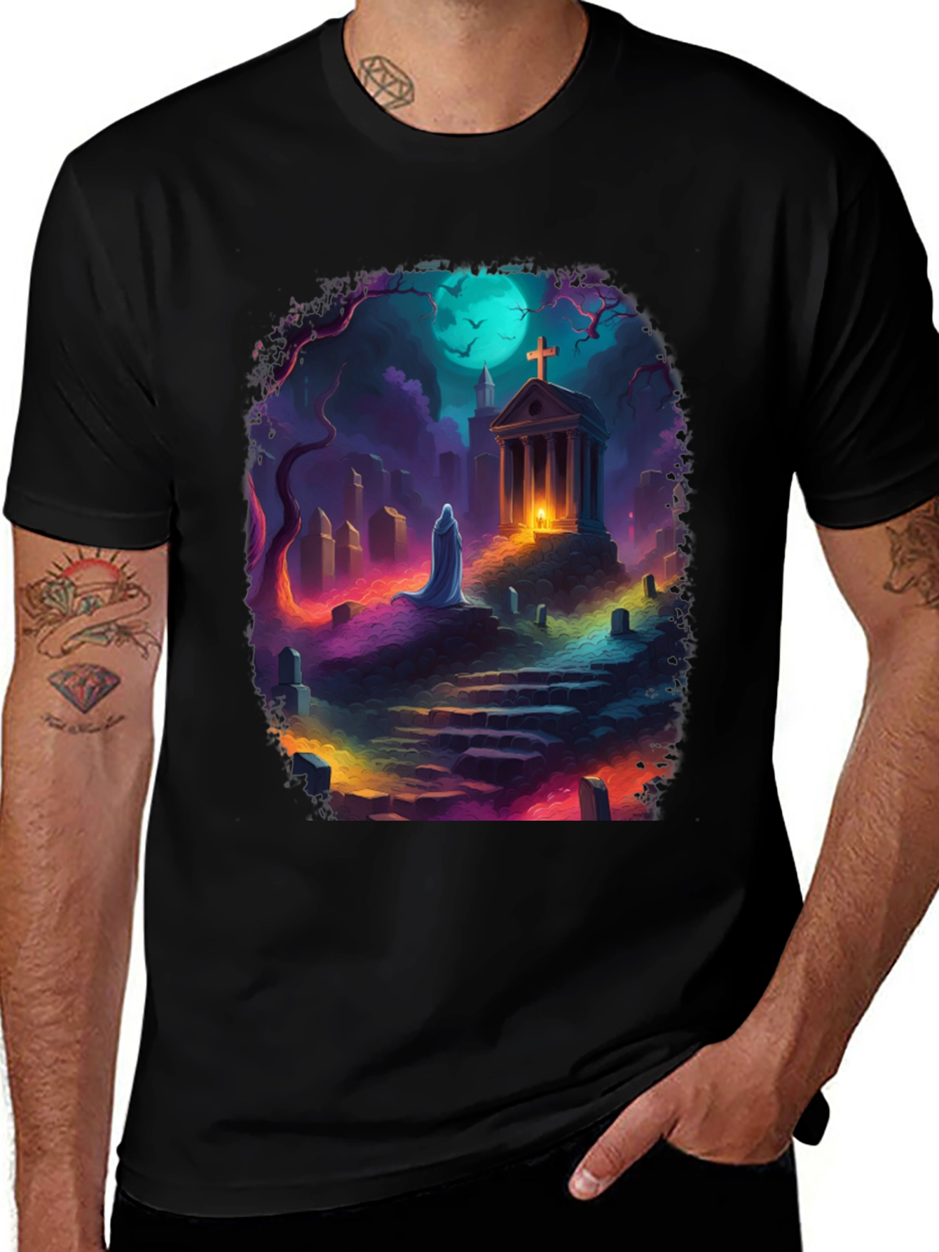 Ghostly Cemetery T-Shirt