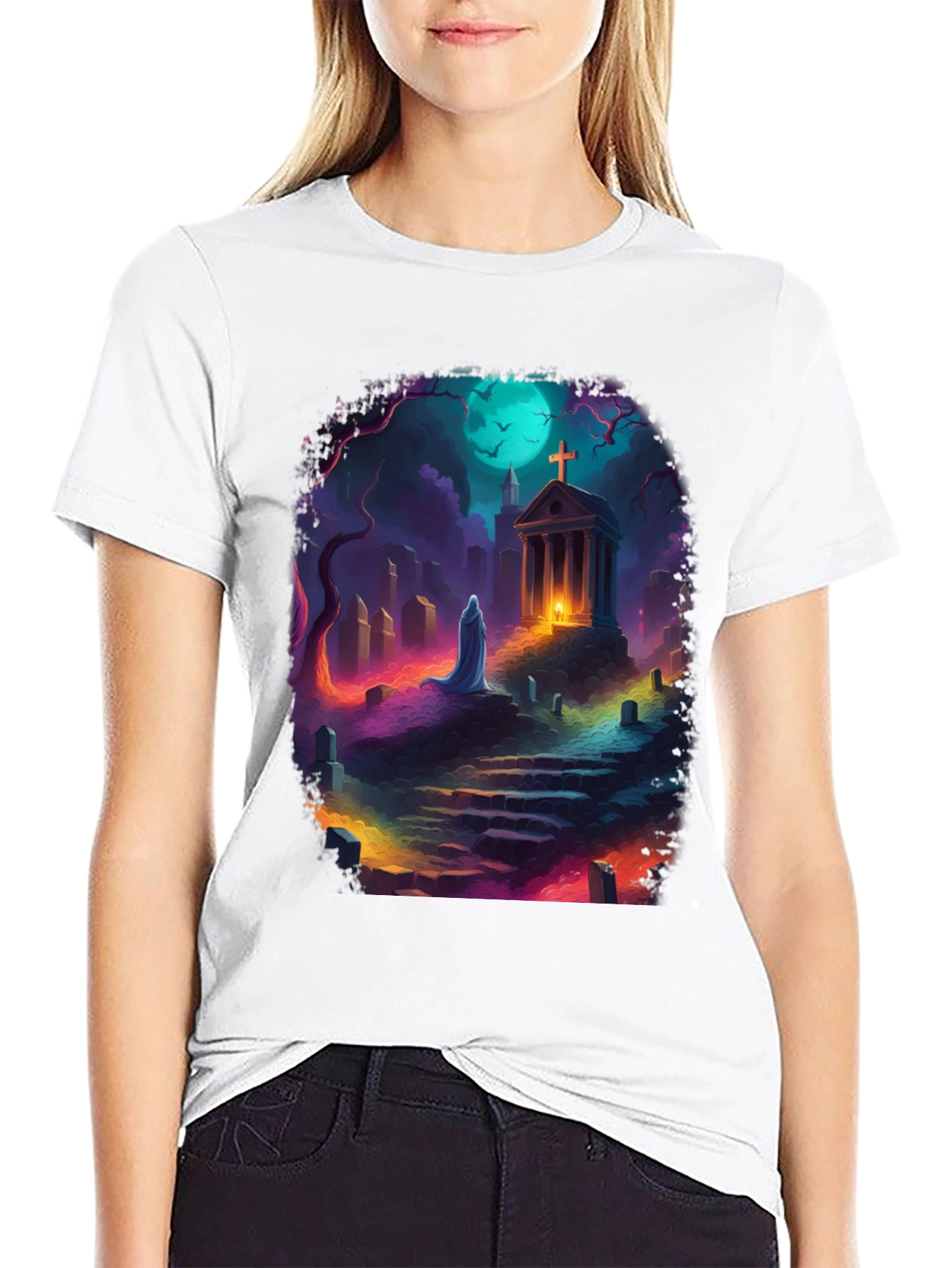 Ghostly Cemetery T-Shirt