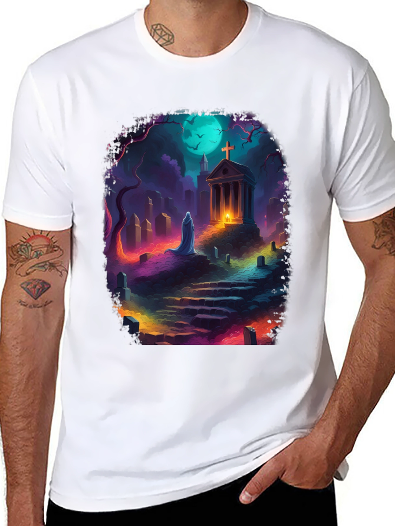 Ghostly Cemetery T-Shirt