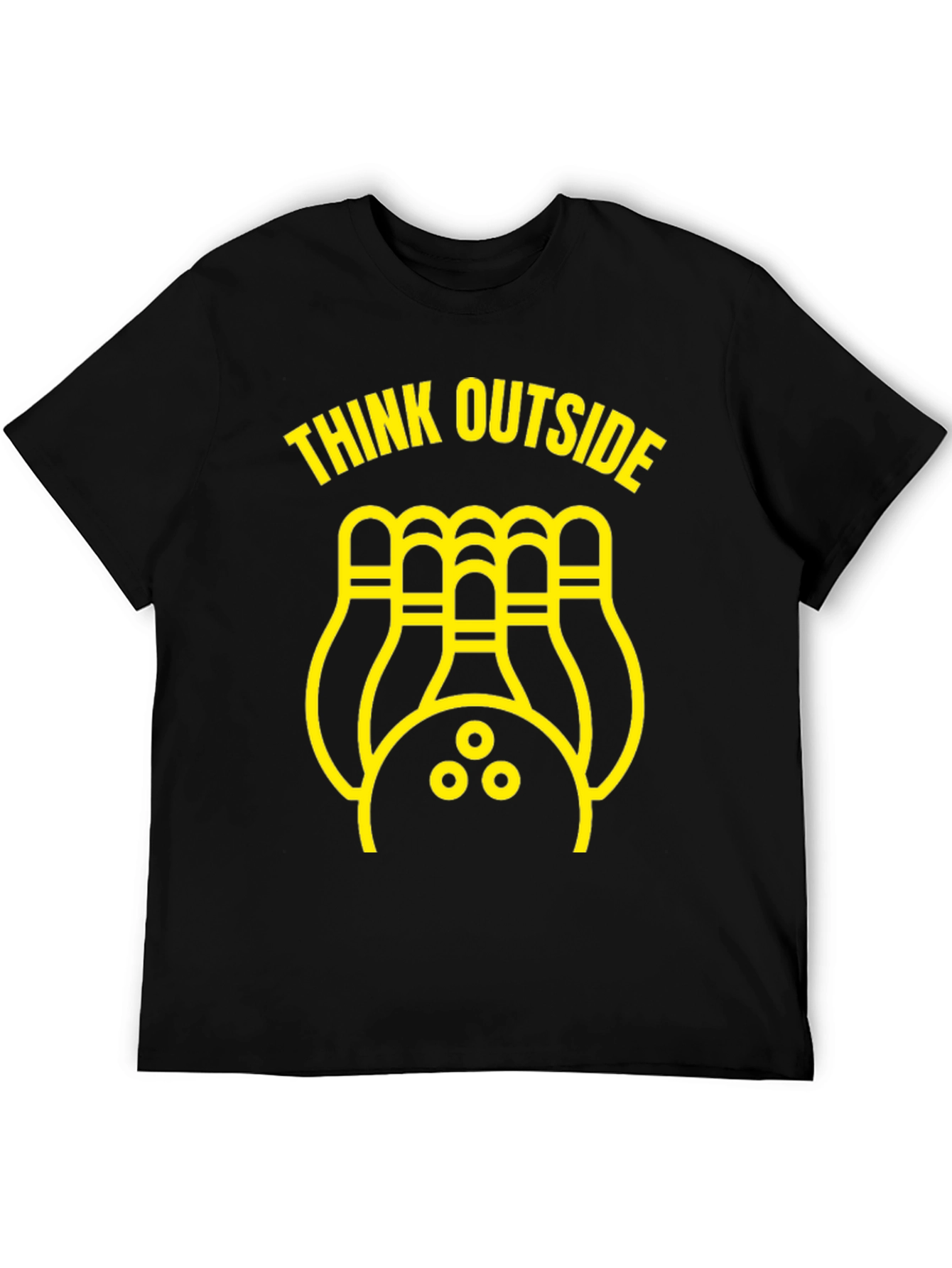 Think Outside Bowling T-Shirt - Novelty Design